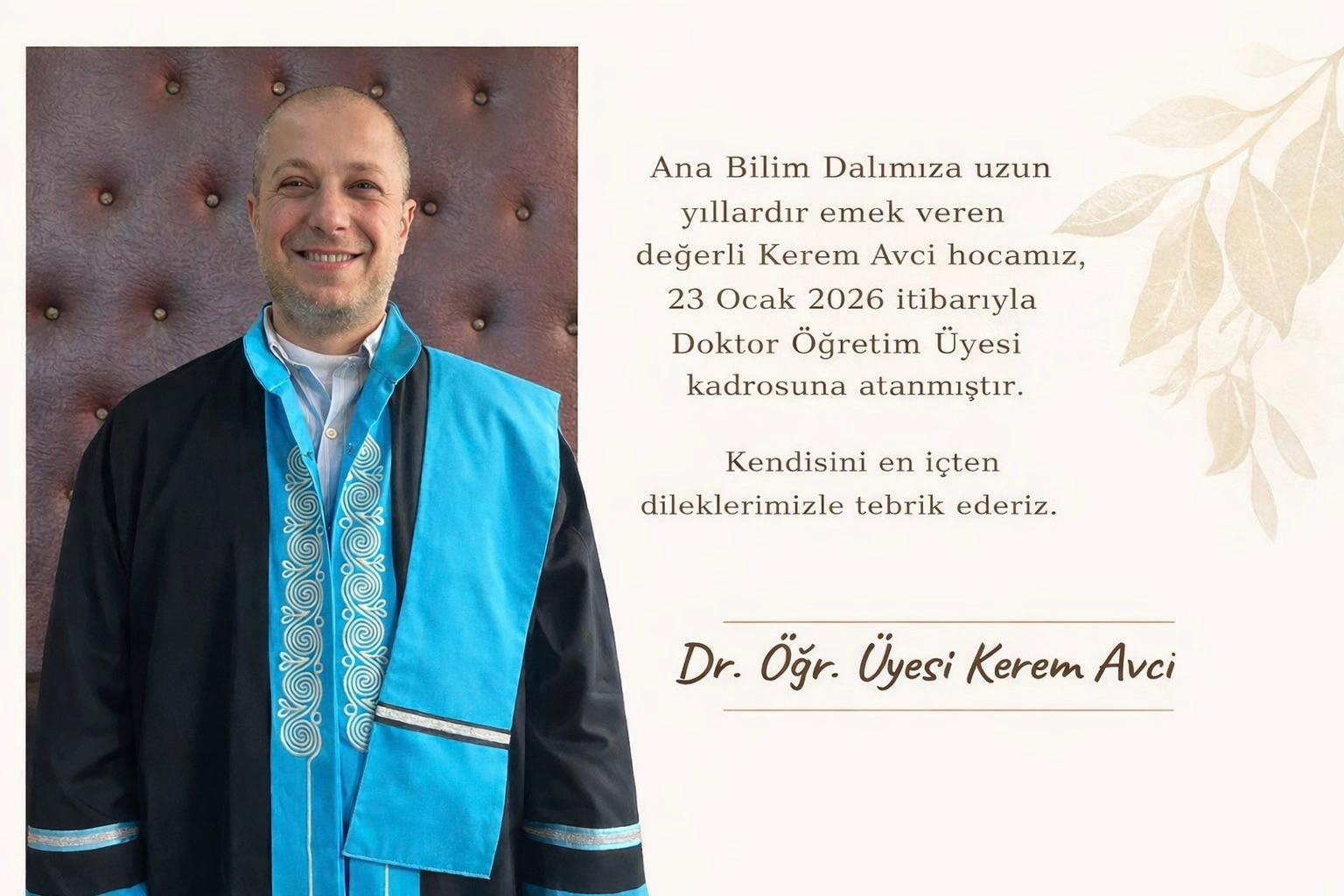 Atanma Duyurusu 1
