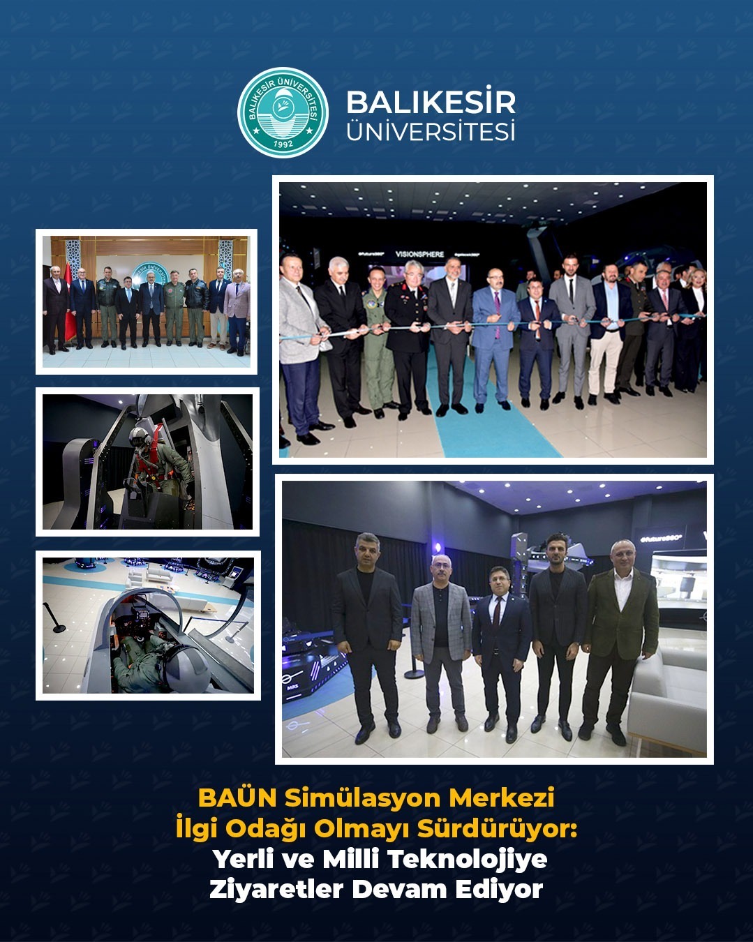 BAÜN Simülasyon Merkezi İlgi Odağı Olmayı Sürdürüyor: Yerli ve Milli Teknolojiye Ziyaretler Devam Ediyor
