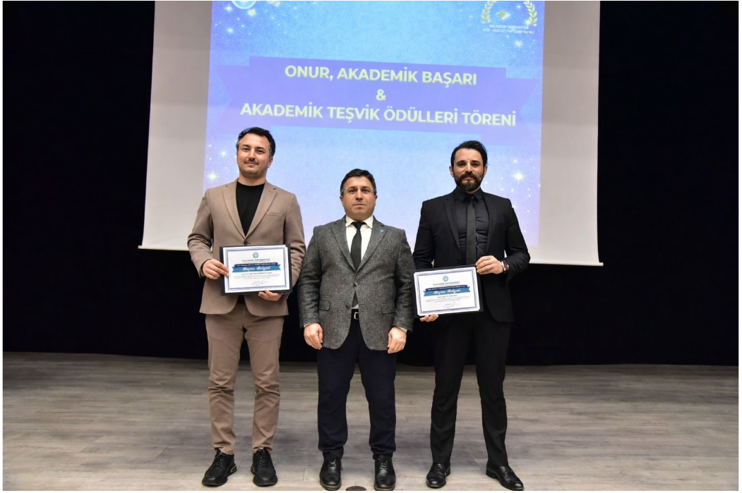 Balıkesir Üniversitesi (BAÜN) tarafından düzenlenen Akademik Teşvik Ödül Töreni