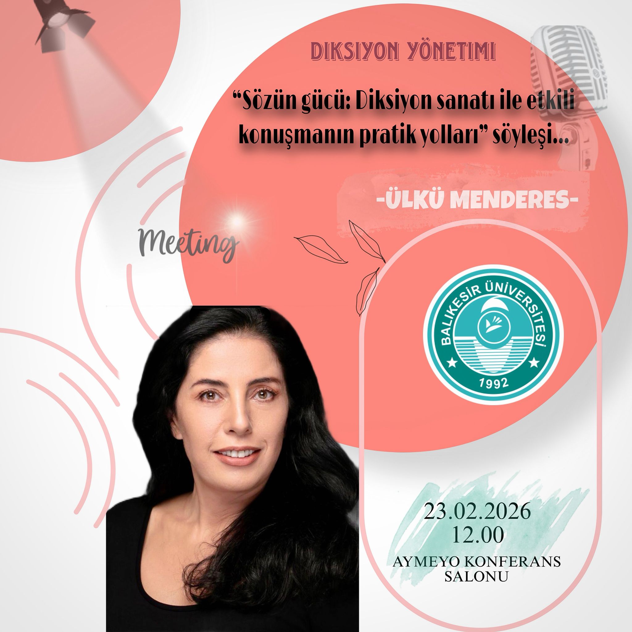"Diction Management" Talk Held at Ayvalık Vocational School 8