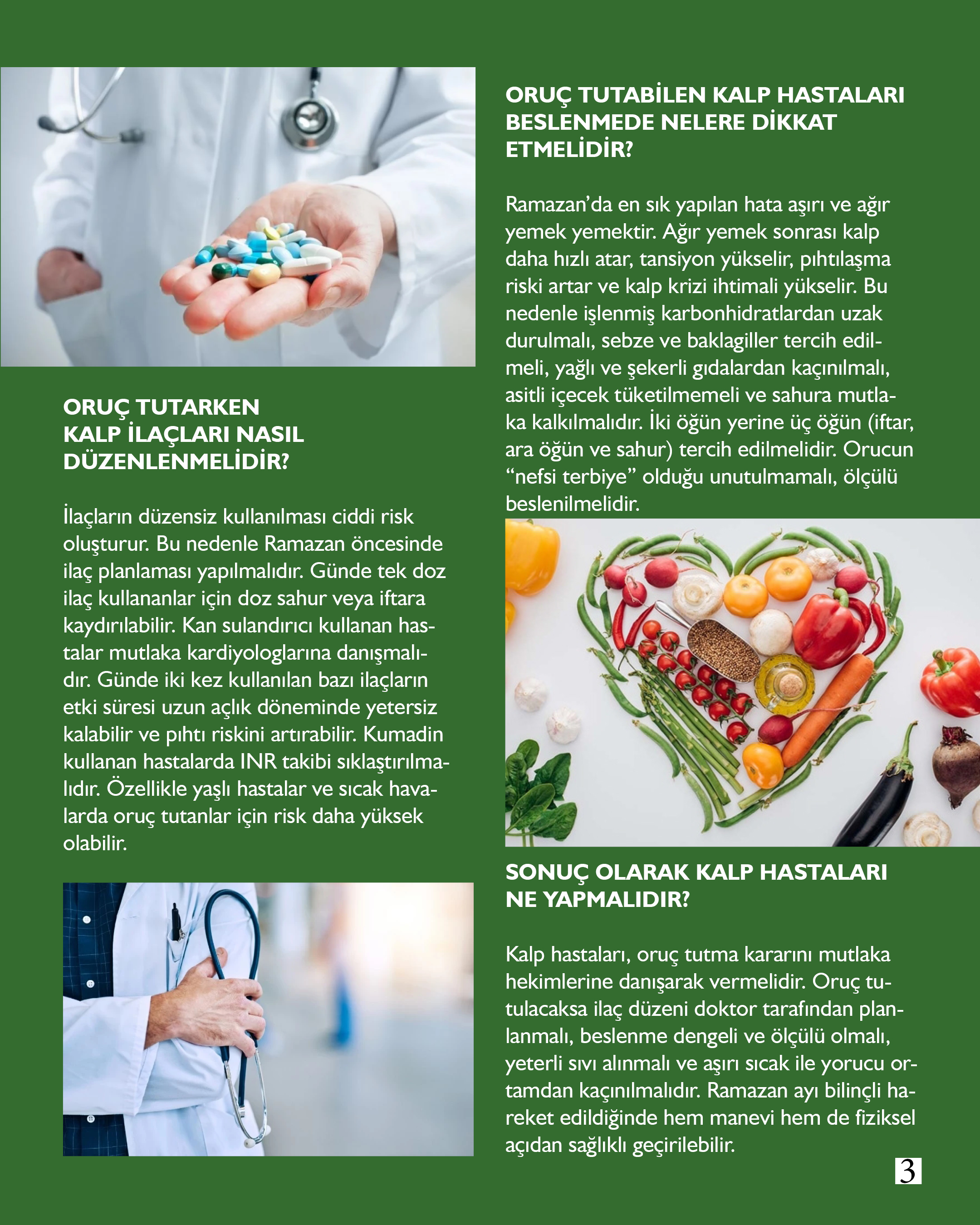 Akademisyenlerimizden; “ Ramazan Ayında Kalp Hastalarına Hayati Uyarılar” Prof. Dr. Eyüp Avcı & Balıkesir Üniversitesi Tıp Fakültesi Kardiyoloji Anabilim Dalı  4