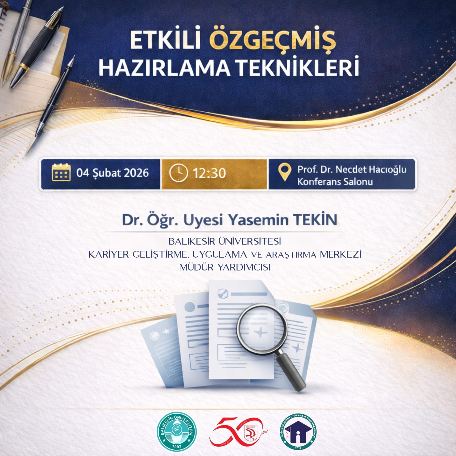 Etkili Özgeçmiş Hazırlama Teknikleri Semineri-Turizm Fakültesi 1