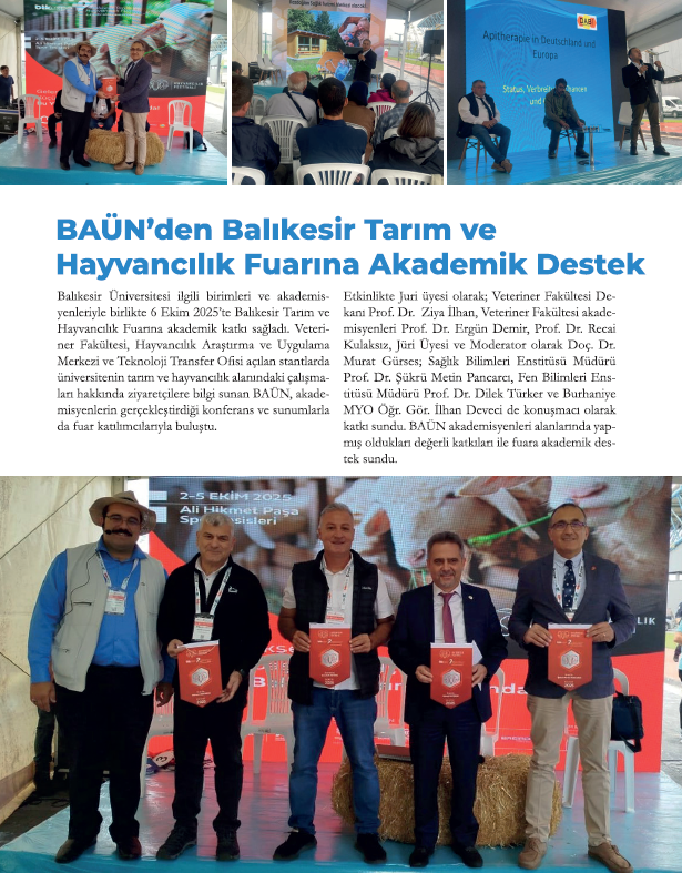 BAÜN Haber Dergisi’nin 59. Sayısında Teknoloji Transfer Ofisimizin Çalışmaları Geniş Yer Buldu 10