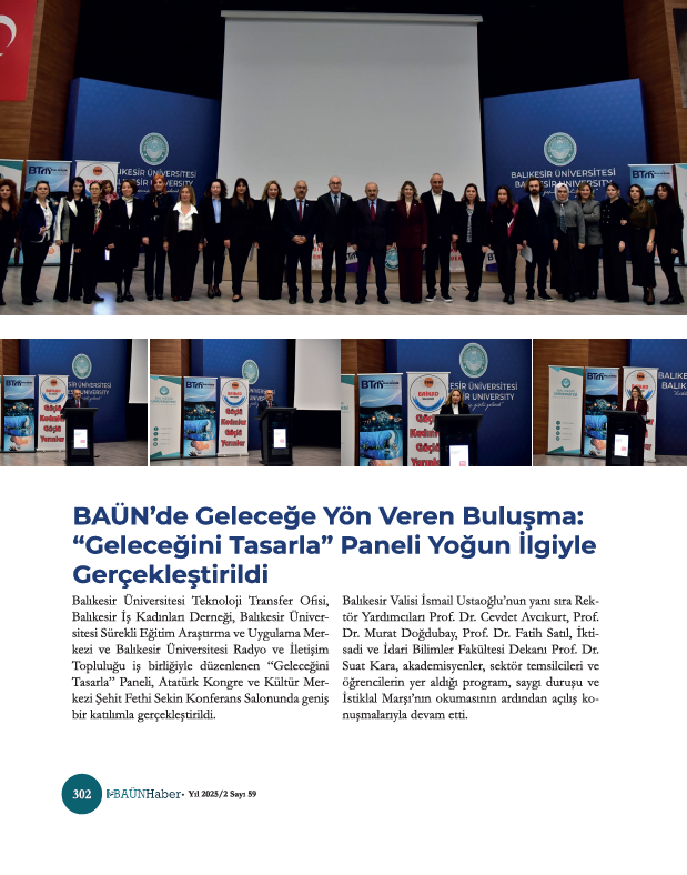 BAÜN Haber Dergisi’nin 59. Sayısında Teknoloji Transfer Ofisimizin Çalışmaları Geniş Yer Buldu 17