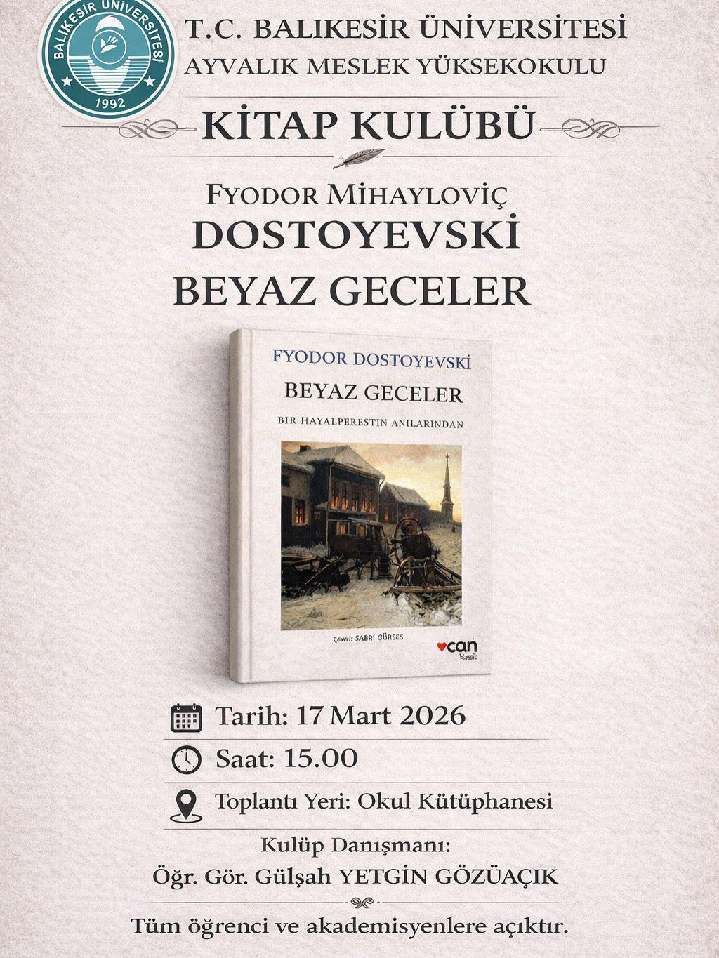 Ayvalık MYO Kitap Kulübü Üçüncü Toplantısını Gerçekleştirdi! 3