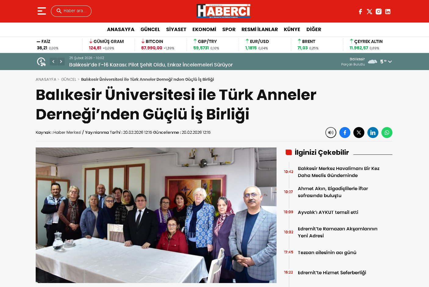 Balıkesir Üniversitesi ile Türk Anneler Derneği'nden Güçlü İş Birliği