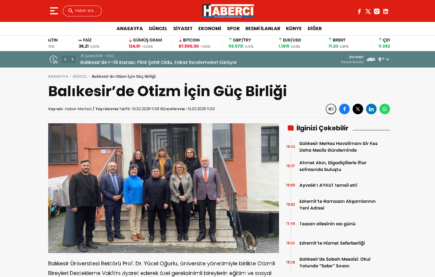 Balıkesir'de Otizm İçin Güç Birliği