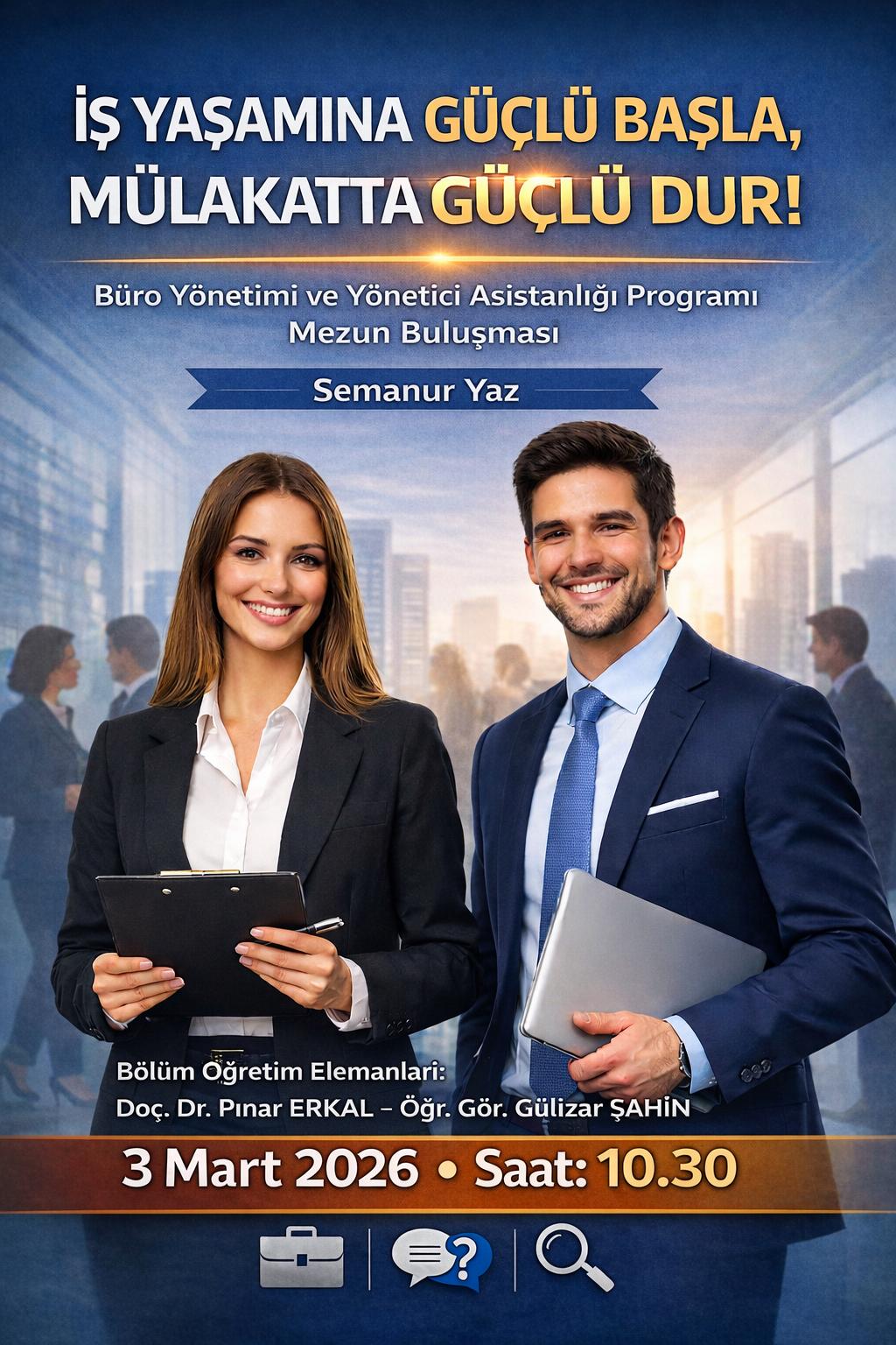 İŞ YAŞAMINA GÜÇLÜ BAŞLA; MÜLAKATTA GÜÇLÜ DUR SEMİNERİ