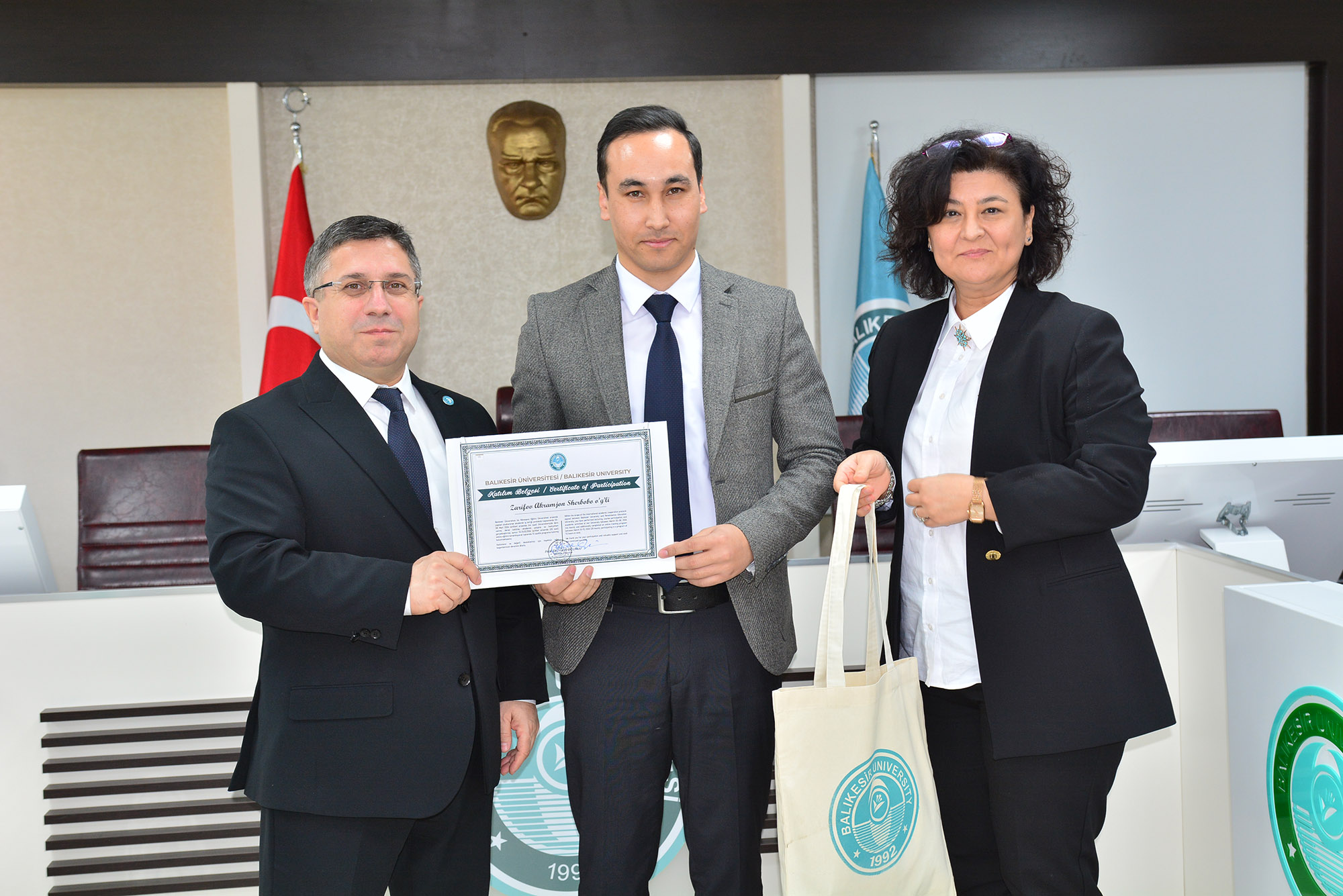 Özbekistan Rönesans Eğitim Üniversitesi Akademisyenleri Türk Dünyası Hareketliliği Kapsamında BAÜN’e Konuk Oldu 6
