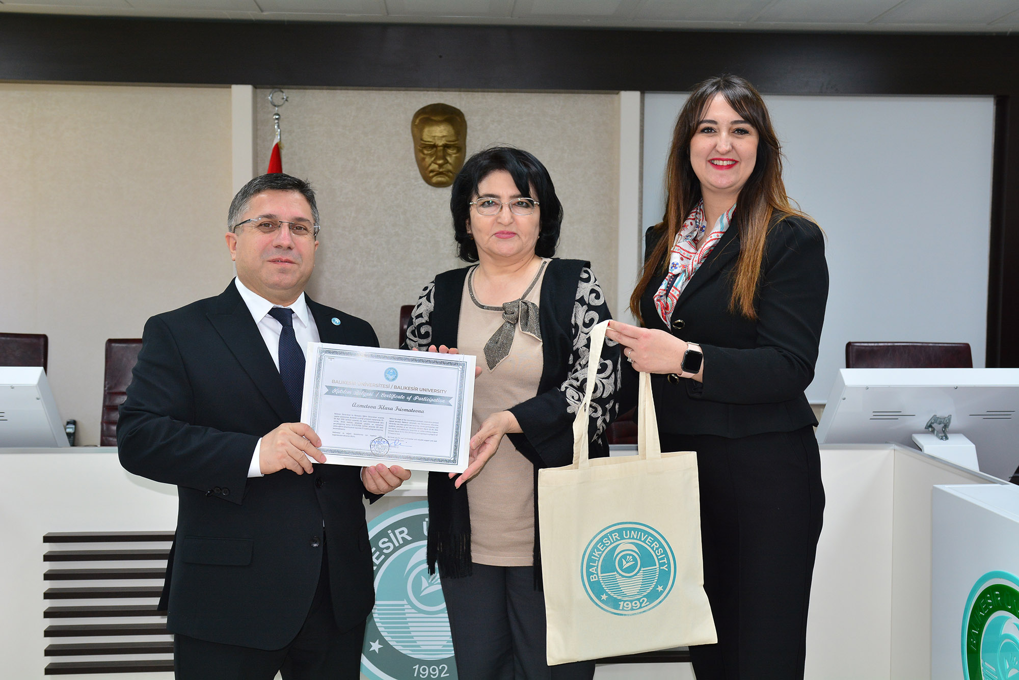 Özbekistan Rönesans Eğitim Üniversitesi Akademisyenleri Türk Dünyası Hareketliliği Kapsamında BAÜN’e Konuk Oldu 5
