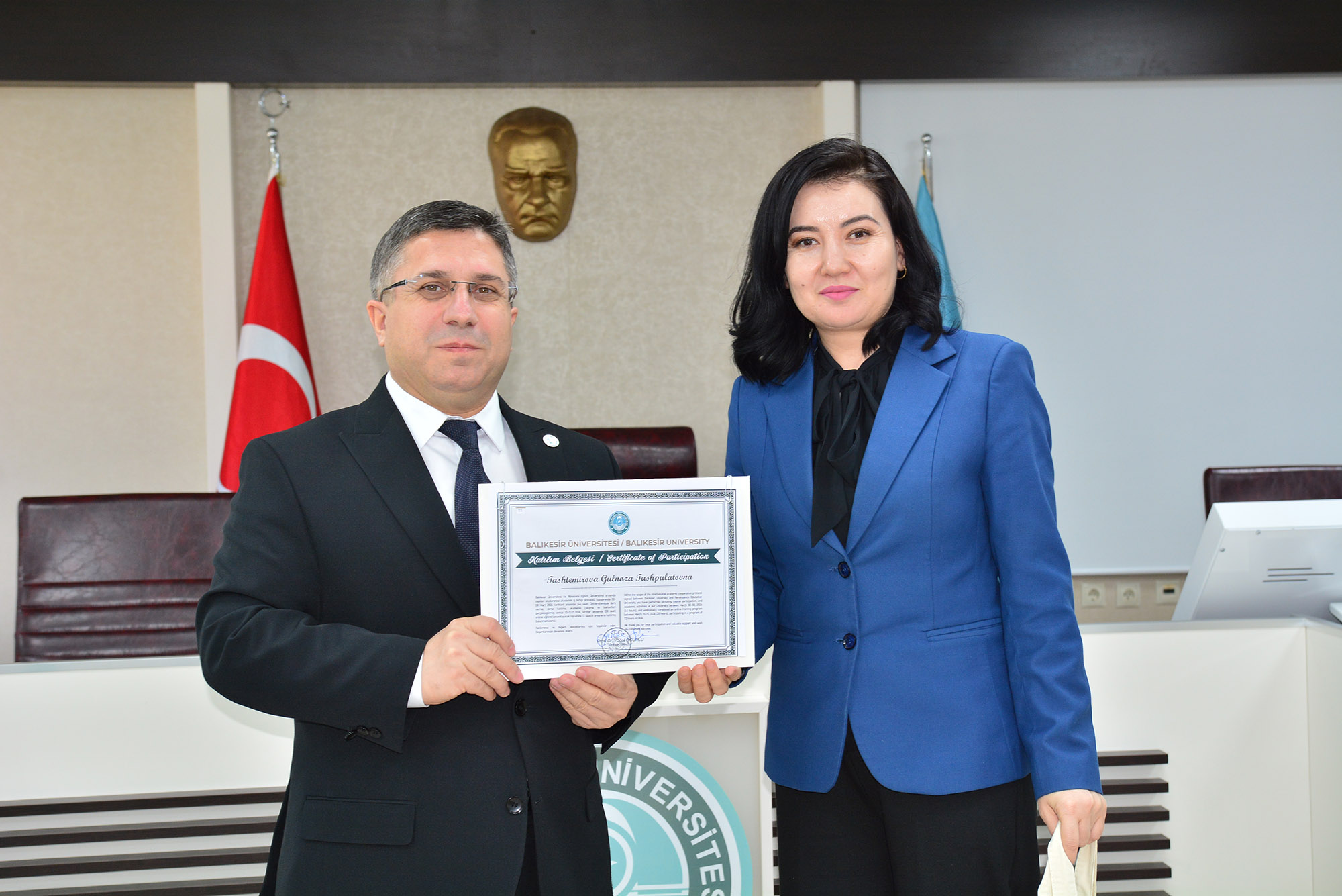 Özbekistan Rönesans Eğitim Üniversitesi Akademisyenleri Türk Dünyası Hareketliliği Kapsamında BAÜN’e Konuk Oldu 4