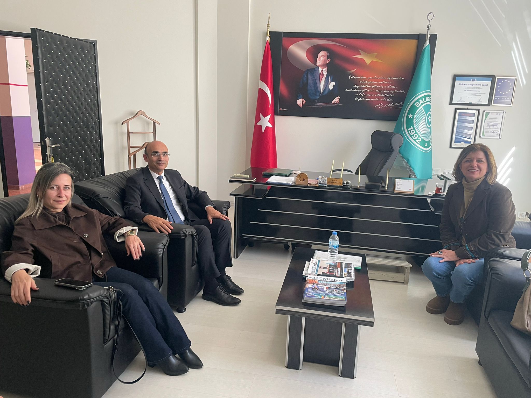 TEMA Foundation Edremit Representative Ebru Tunçelden visited Edremit Vocational School
