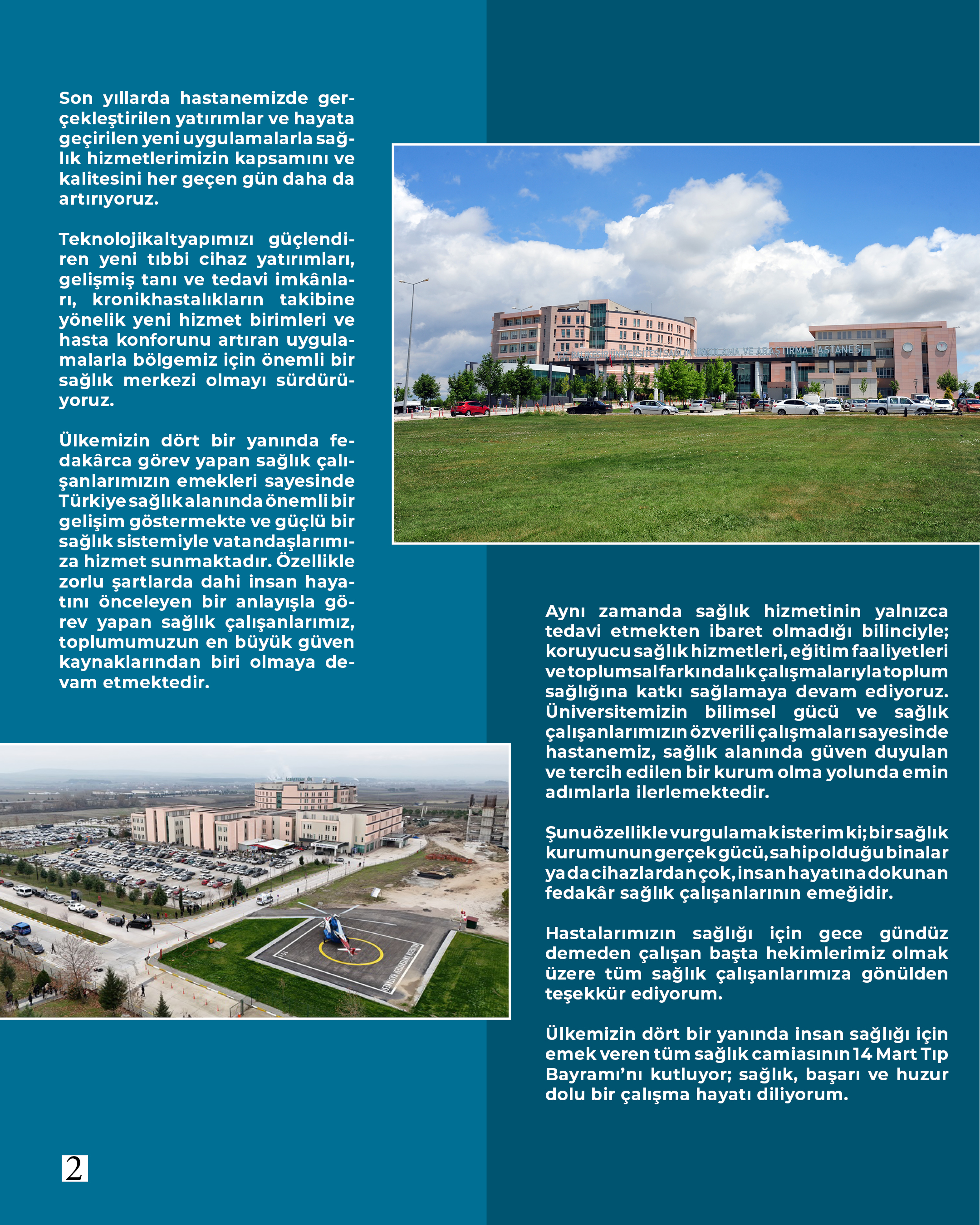 Akademisyenlerimizden; “14 Mart Tıp Bayramı” Doç. Dr. Bahadır Çağlar – Balıkesir Üniversitesi Hastanesi Başhekimi 3