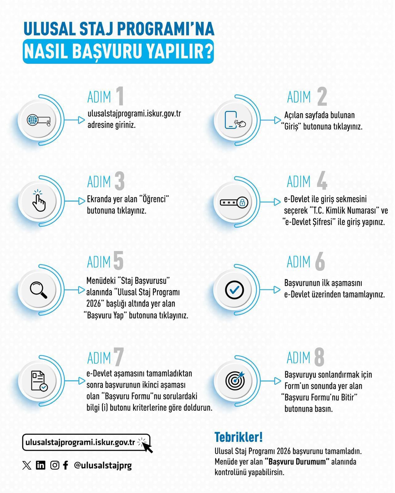 Ulusal Staj Programı Başvurularında Son Gün 16 Mart 2026! 2