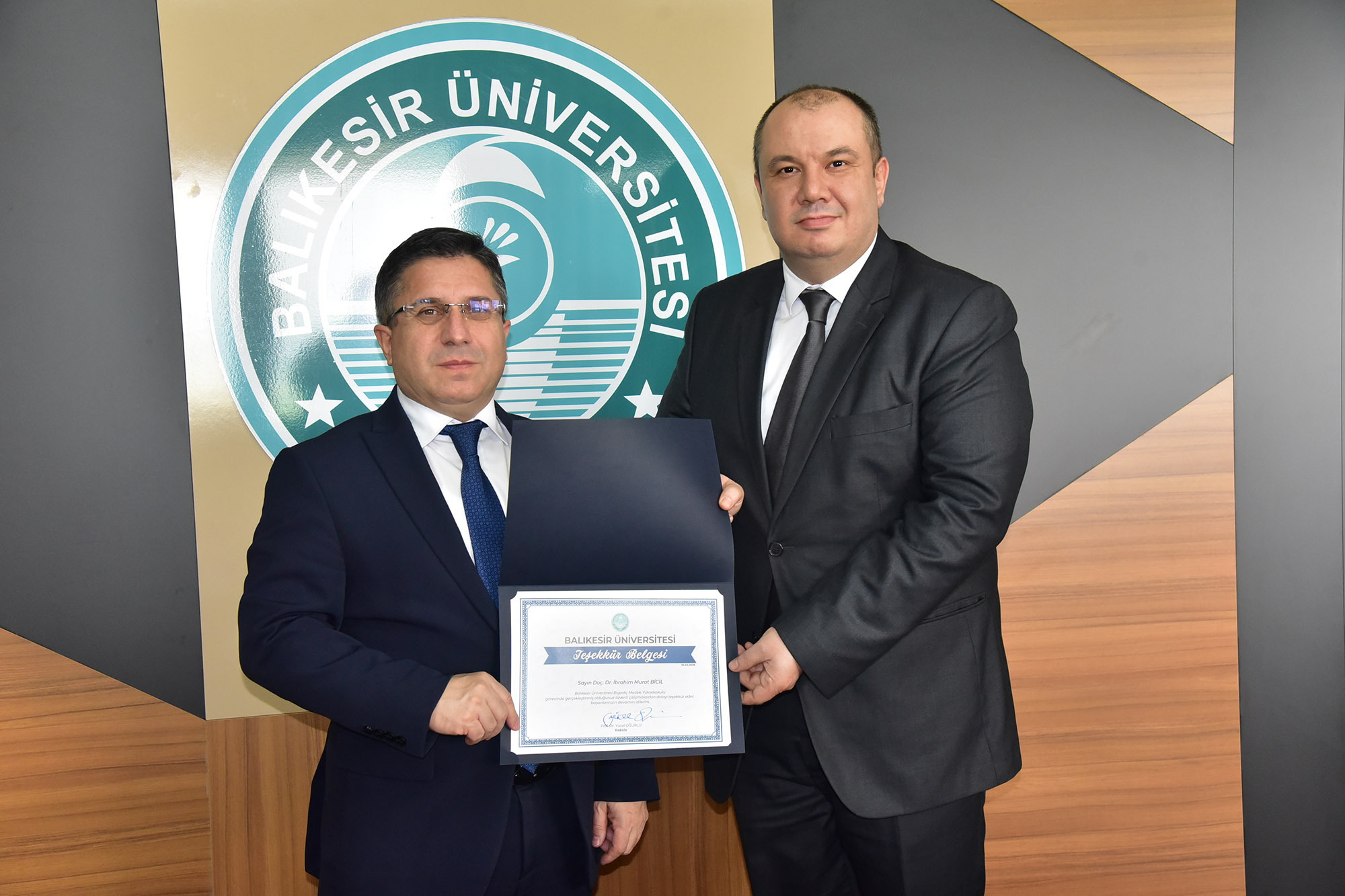 BAÜN Bigadiç Meslek Yüksekokulunda Müdürlük Devir Teslimi Gerçekleşti 2