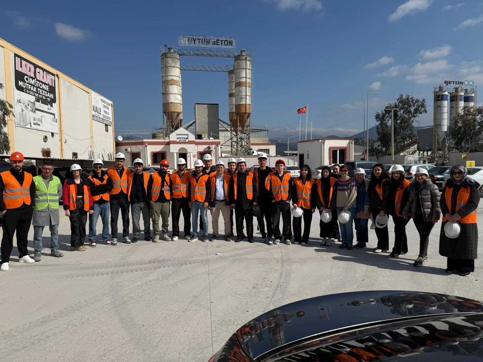 Students of the Construction Technology Program organized a technical field trip to Uytun Concrete Plant, one of the leading facilities in the region, to observe their theoretical knowledge in the field