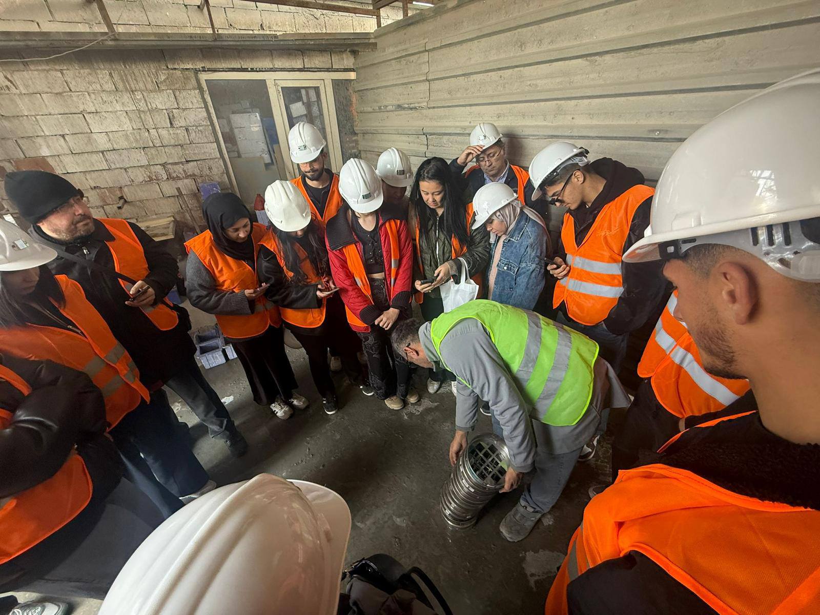 Students of the Construction Technology Program organized a technical field trip to Uytun Concrete Plant, one of the leading facilities in the region, to observe their theoretical knowledge in the field 5