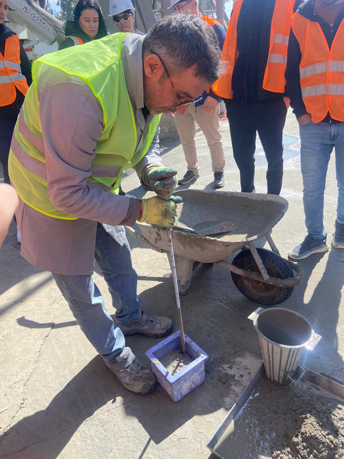 Students of the Construction Technology Program organized a technical field trip to Uytun Concrete Plant, one of the leading facilities in the region, to observe their theoretical knowledge in the field 7