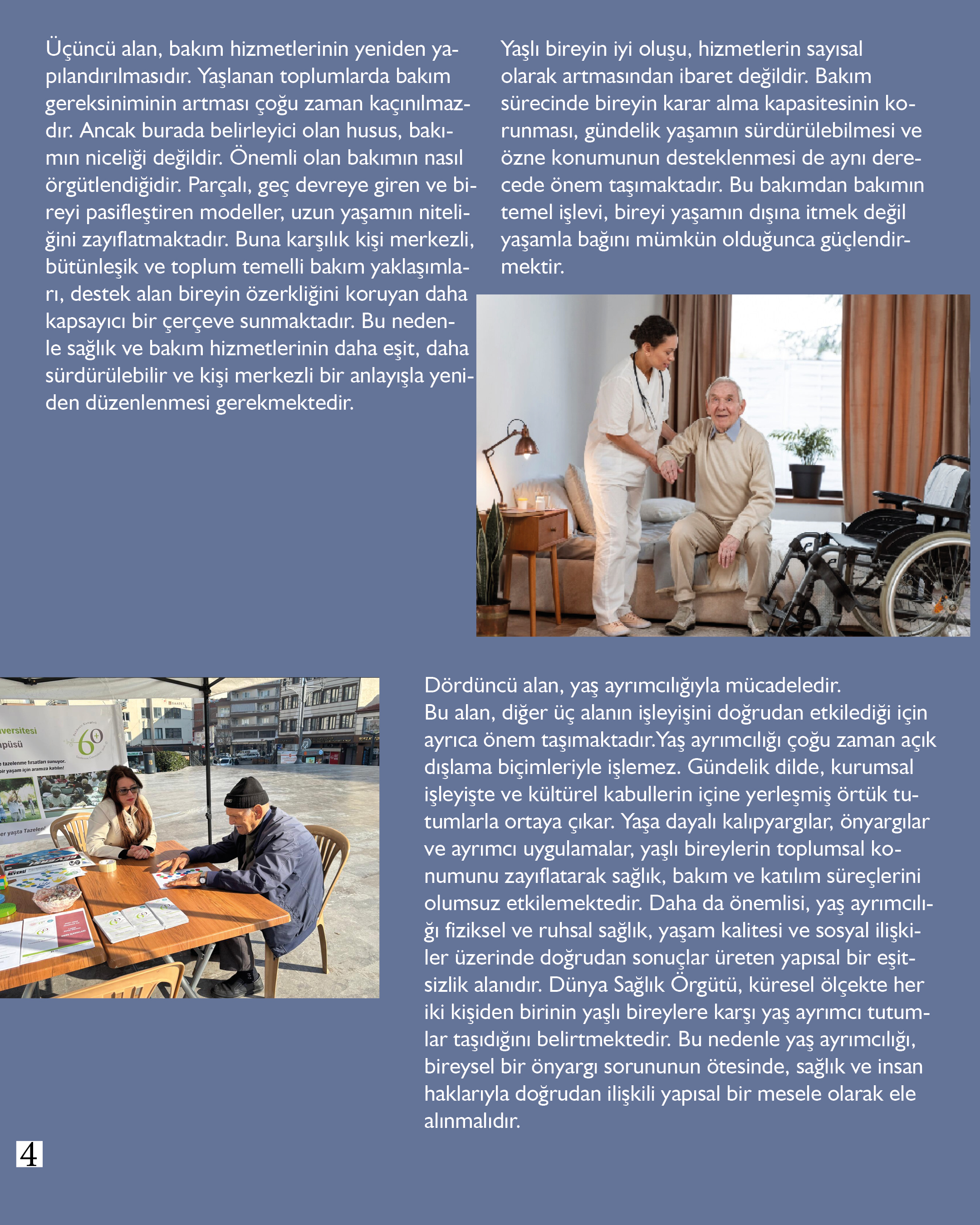 Akademisyenlerimizden; “Yaşlanmak Yaşamaktır”  Dr. Öğr. Üyesi Aslı Gözde Akış/Sağlık Bilimleri Fakültesi Gerontoloji Bölüm Başkanı 5