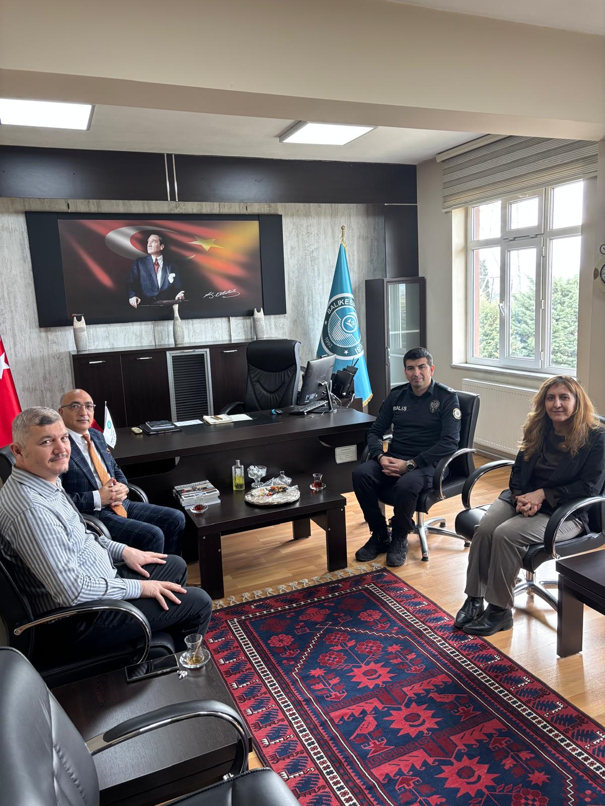 Bigadiç İlçe Emniyet Müdürünün Yüksekokulumuza Ziyareti