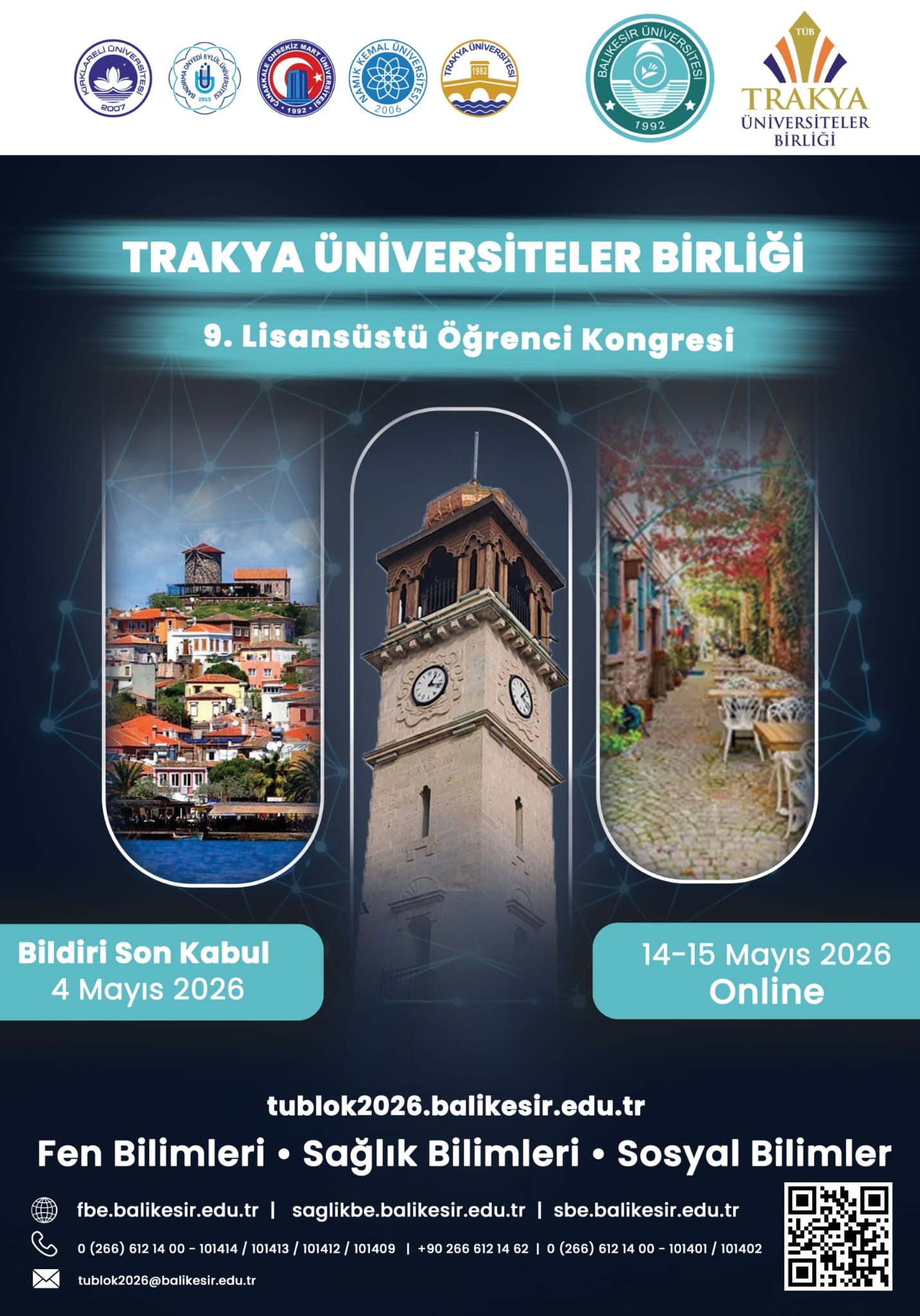 Trakya Üniversiteler Birliği 9. Lisansüstü Öğrenci Kongresi bu yıl Balıkesir Üniversitesi tarafından düzenleniyor 1