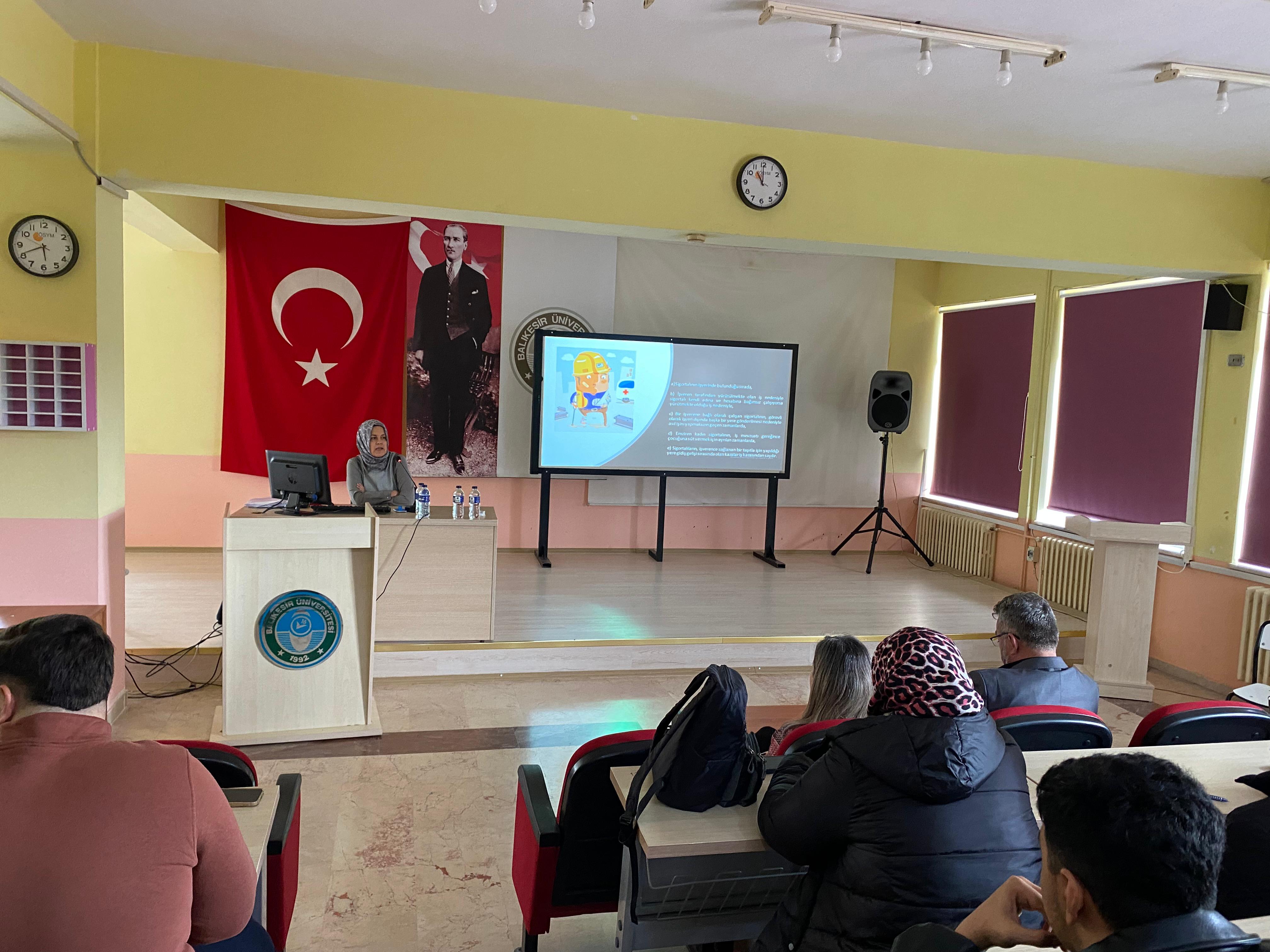 Occupational Health and Safety Training was Held for Students at Edremit Vocational School 2