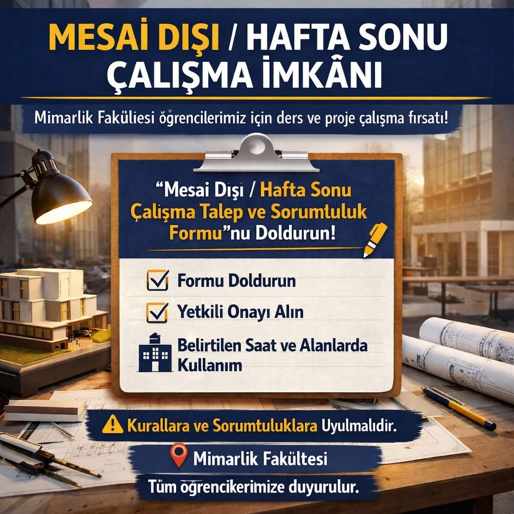 Mesai Dışı ve Hafta Sonu Çalışma İmkanı 1
