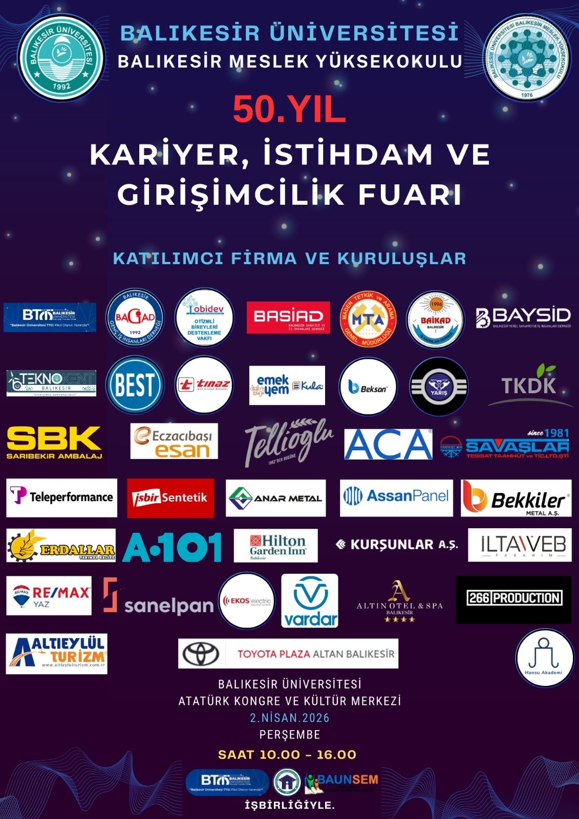 Yüksekokul öğrencilerimiz ile Kariyer, İstihdam ve Girişimcilik Fuarı'na katıldık. 6