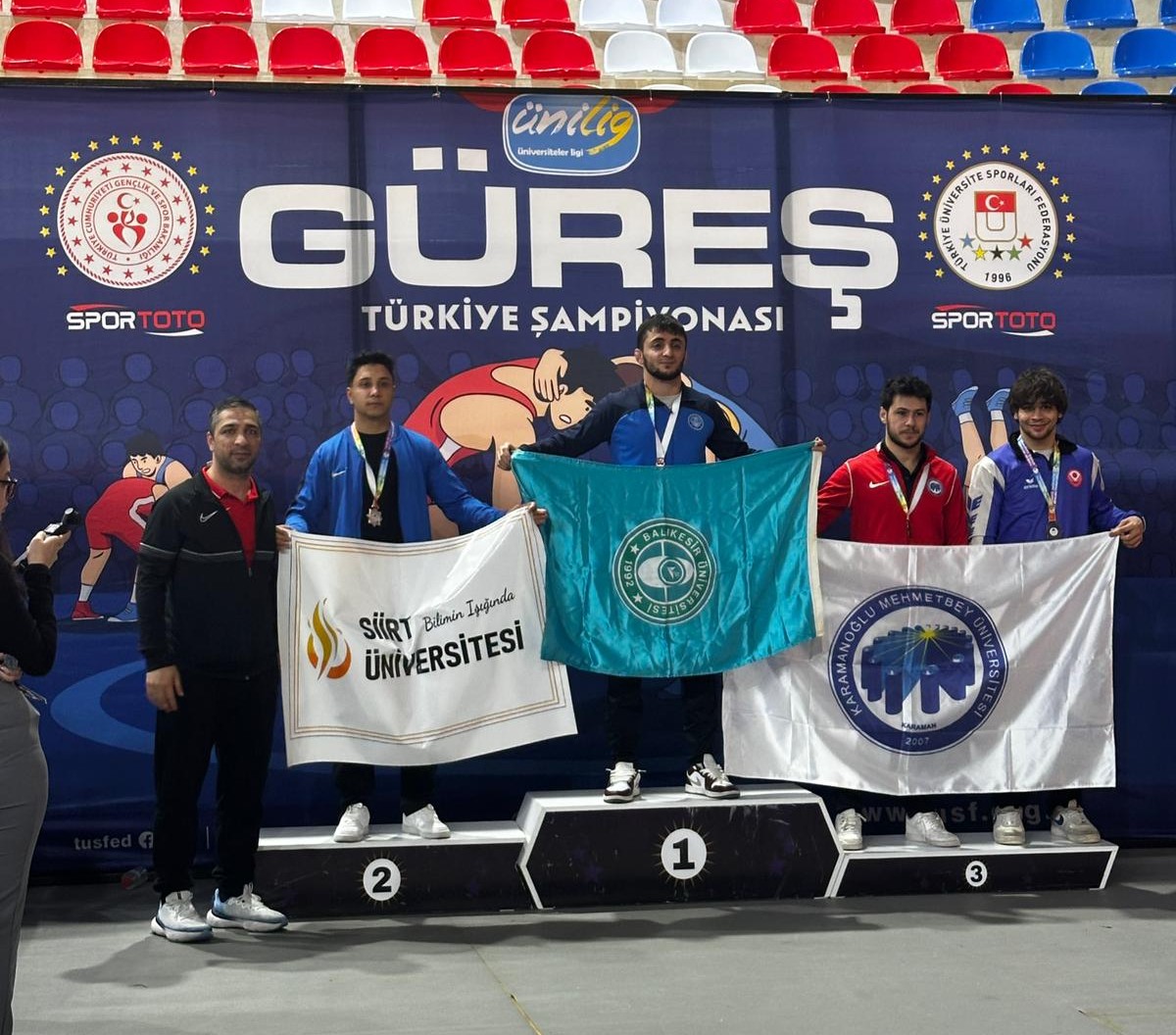 BAÜN Güreş Takımından Türkiye Şampiyonasında 1 Altın, 2 Bronz Madalya 3
