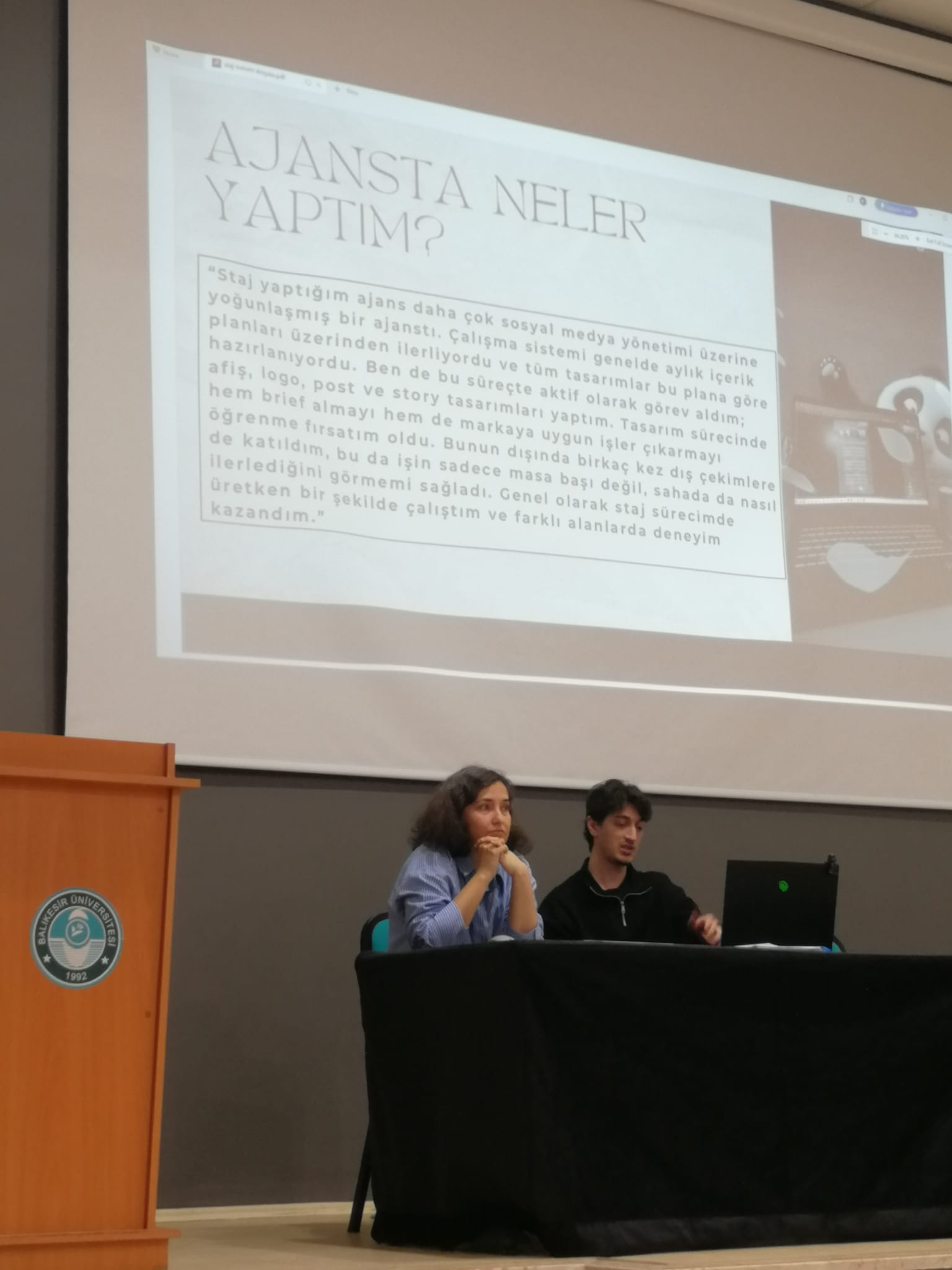 Bölümümüzde Staj Bilgilendirme ve Deneyim Paylaşım Toplantısı Gerçekleştirildi 4