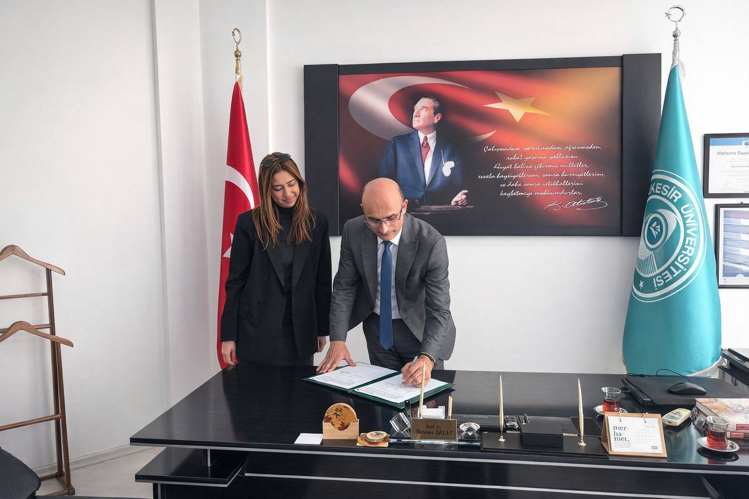 Educational Cooperation Protocol Signed Between Edremit Vocational School and British Town
