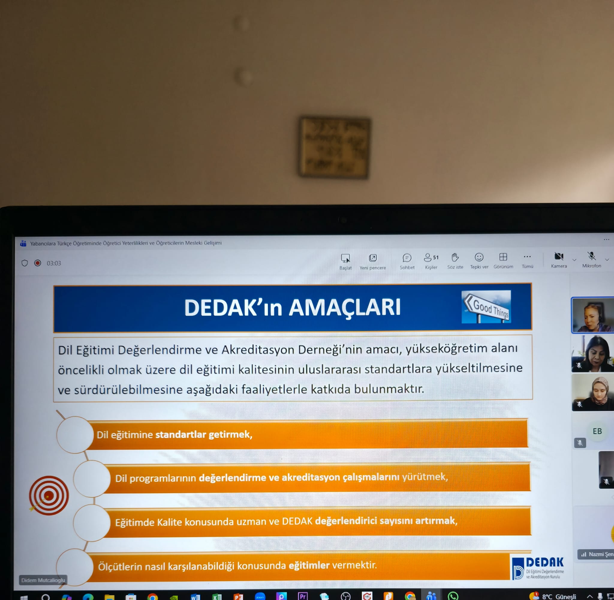 TÖMER Müdürü Dr. Nazmi ŞEN Türkçenin Yabancı Dil Olarak Öğretiminde Öğretici Yeterlilikleri ve Öğreticinin Mesleki Gelişimi Çalıştayına Katıldı 2