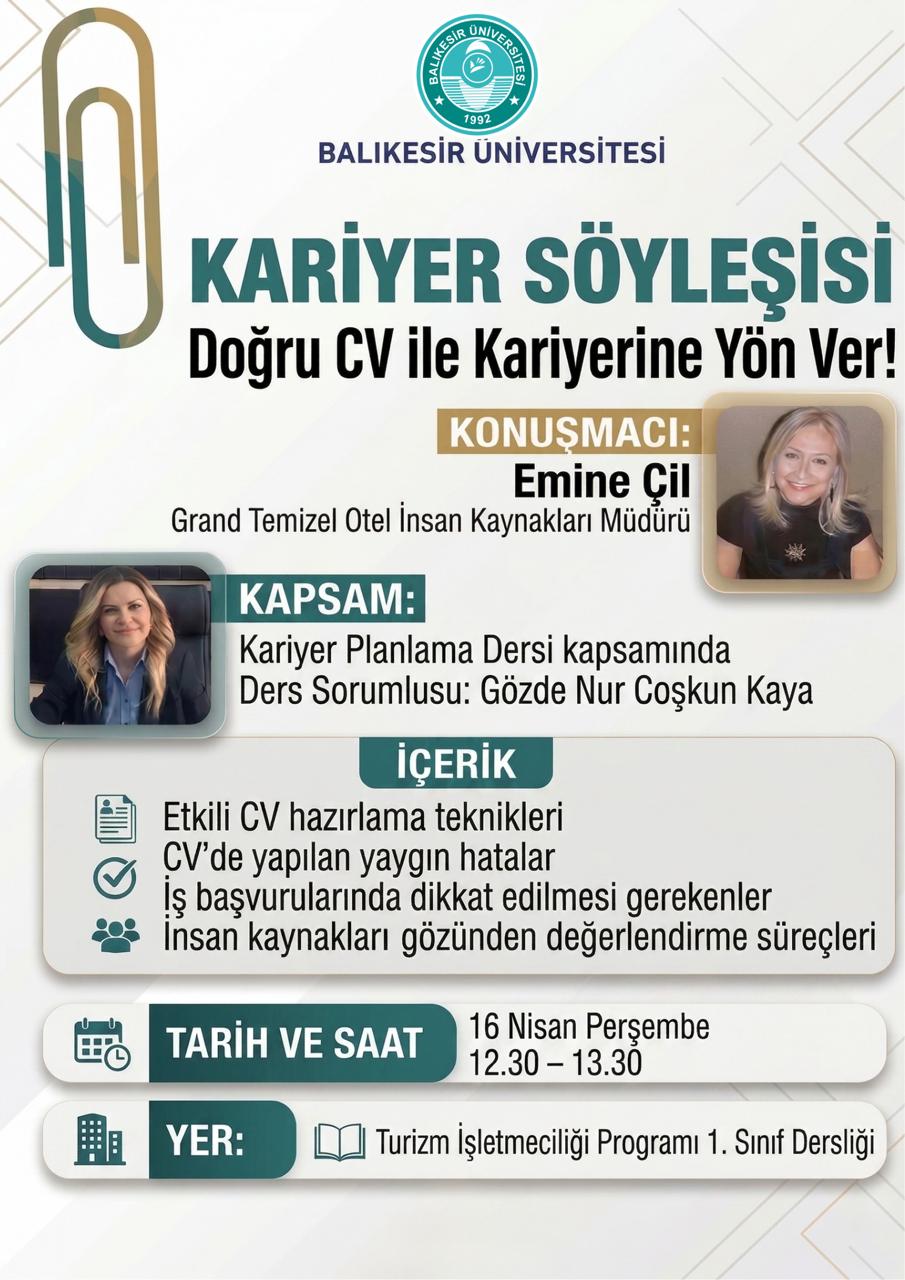 Sektör-Üniversite İş Birliğiyle Kariyer Yolculuğuna İlk Adım: Cv Hazırlama 4