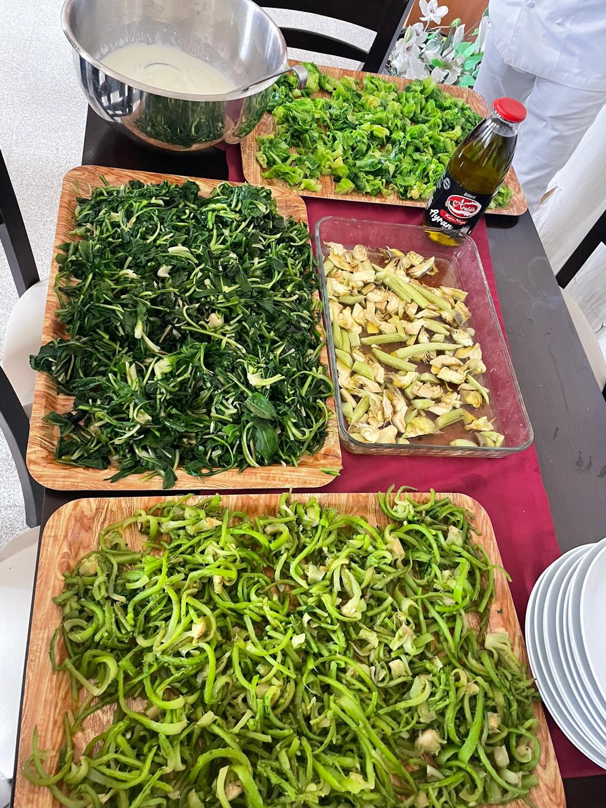 "Olive Oil Herb Dishes" Event in the Kitchen Services Course 4