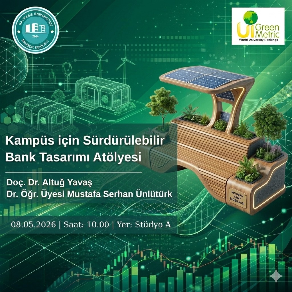 Kampüs İçin Sürdürülebilir Bank Tasarımı Atölyesi 1