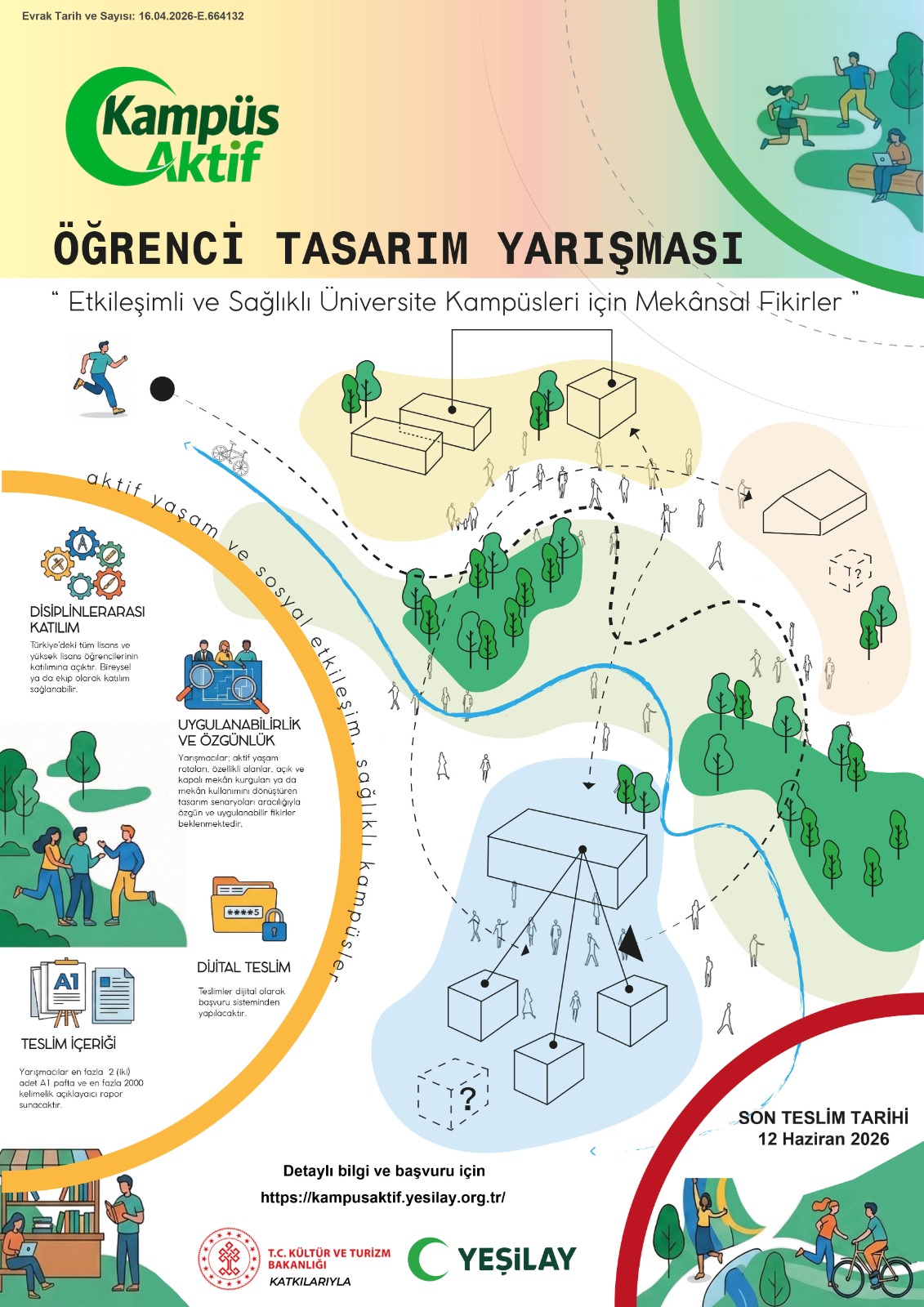 ÜNİVERSİTE KAMPÜSLERİNDE AKTİF YAŞAM VE ETKİLEŞİM ODAKLI TASARIM YARIŞMASI 1