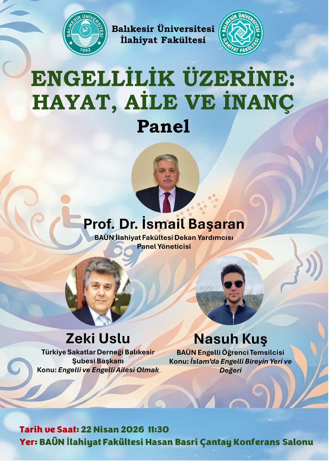 Fakültemizde Engellilik Üzerine: Hayat, Aile ve İnanç paneli gerçekleştirildi 1
