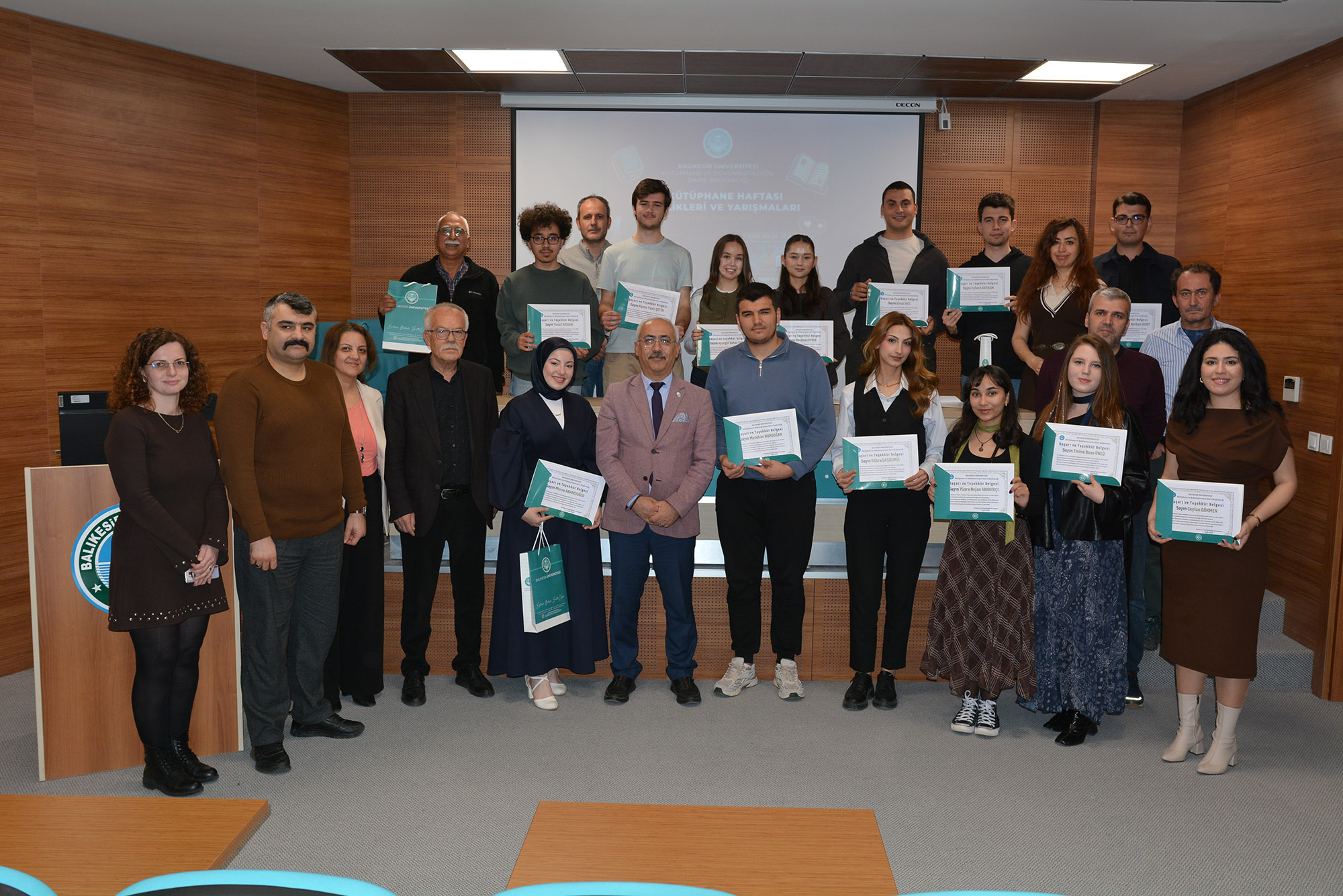 Our student, Yüsra Nejan Sandıkcı, won first place in the "Mystery of the Shelves: Book Finding Competition," held as part of the 62nd Library Competition organized by our university.