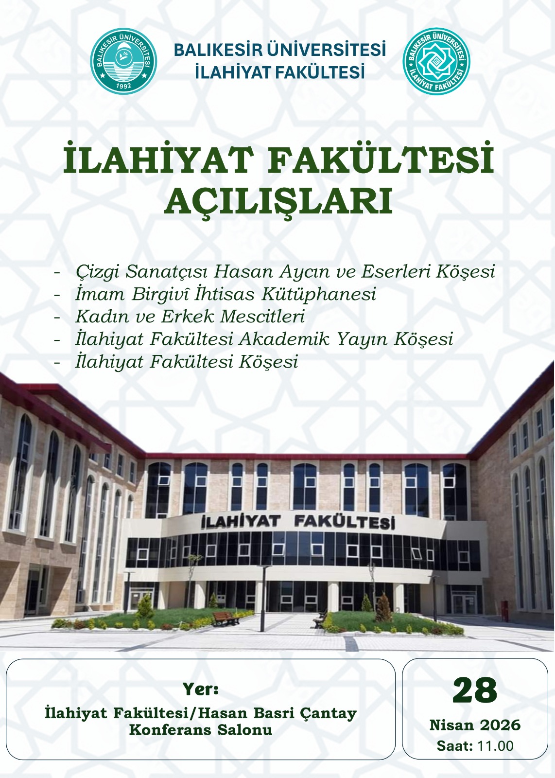 Fakültemizde Açılışı Yapılan Birimler