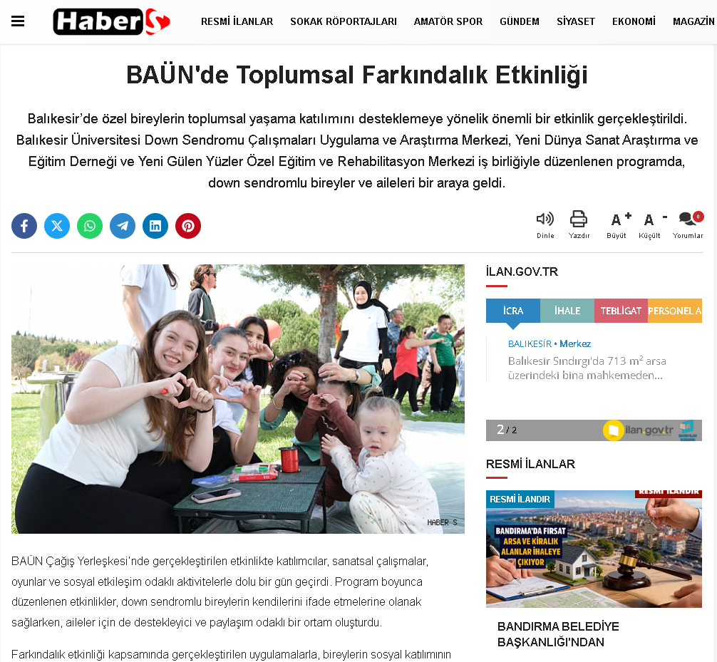 BAÜN'de Toplumsal Farkındalık Etkinliği