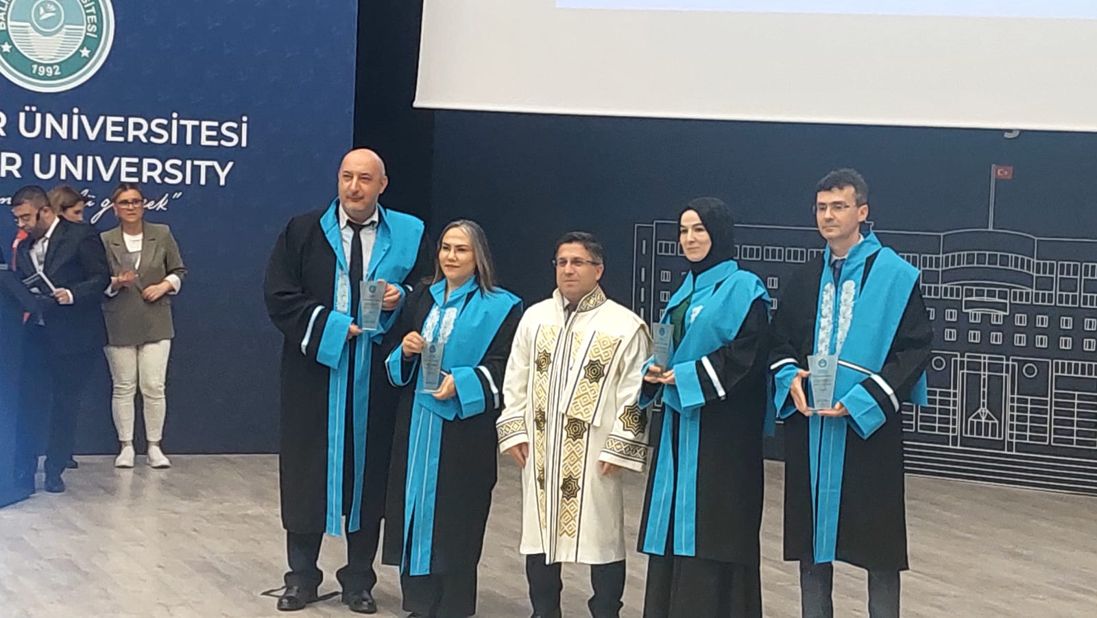 5 Akademisyenimiz Akademik Yükselme Töreninde Doktor Öğretim Üyesi Olarak Plaket Aldılar