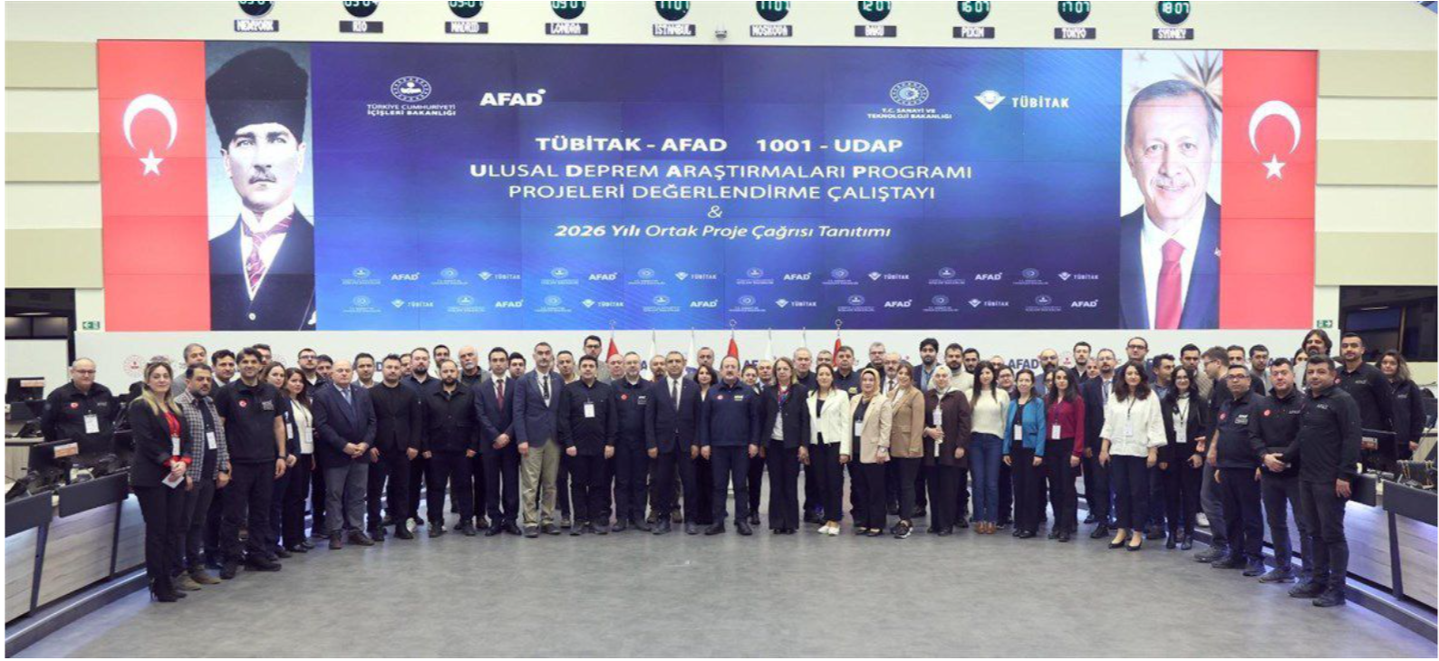 TÜBİTAK-AFAD 1001 UDAP Çalıştayına Katılım