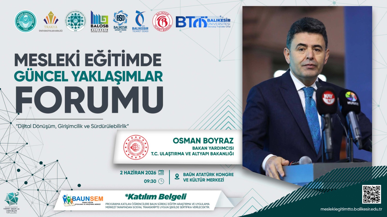 BAÜN Mesleki Eğitimde Güncel Yaklaşımlar Forumu