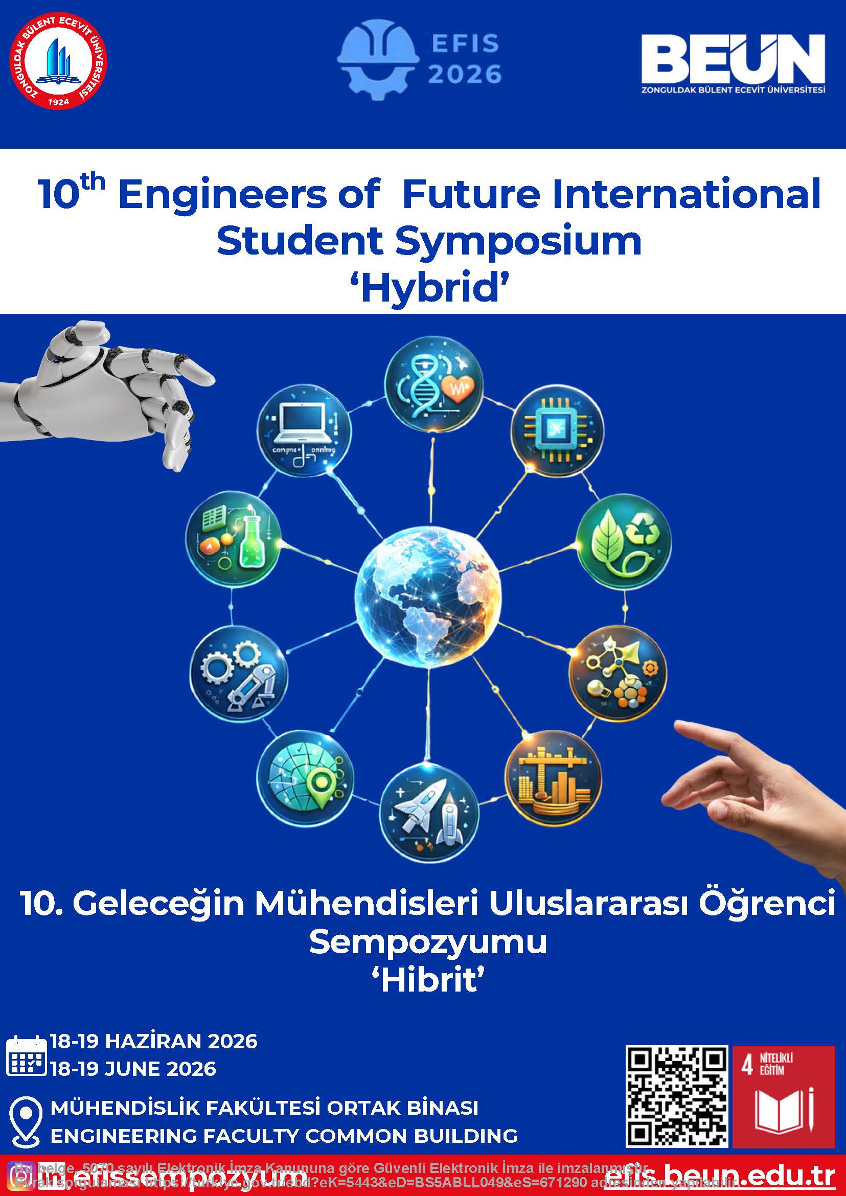 EFİS 2026  10. Geleceğin Mühendisleri Uluslararası Öğrenci Sempozyumu 1