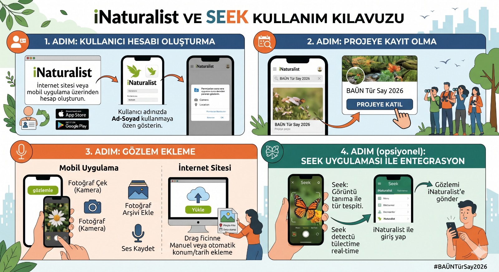 BAÜN Tür Say 2026 Başlık Görseli