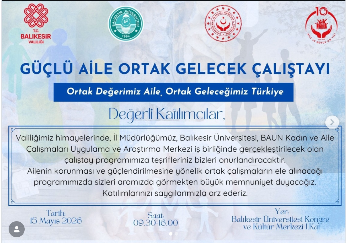 Güçlü Aile, Ortak Gelecek Çalıştayı