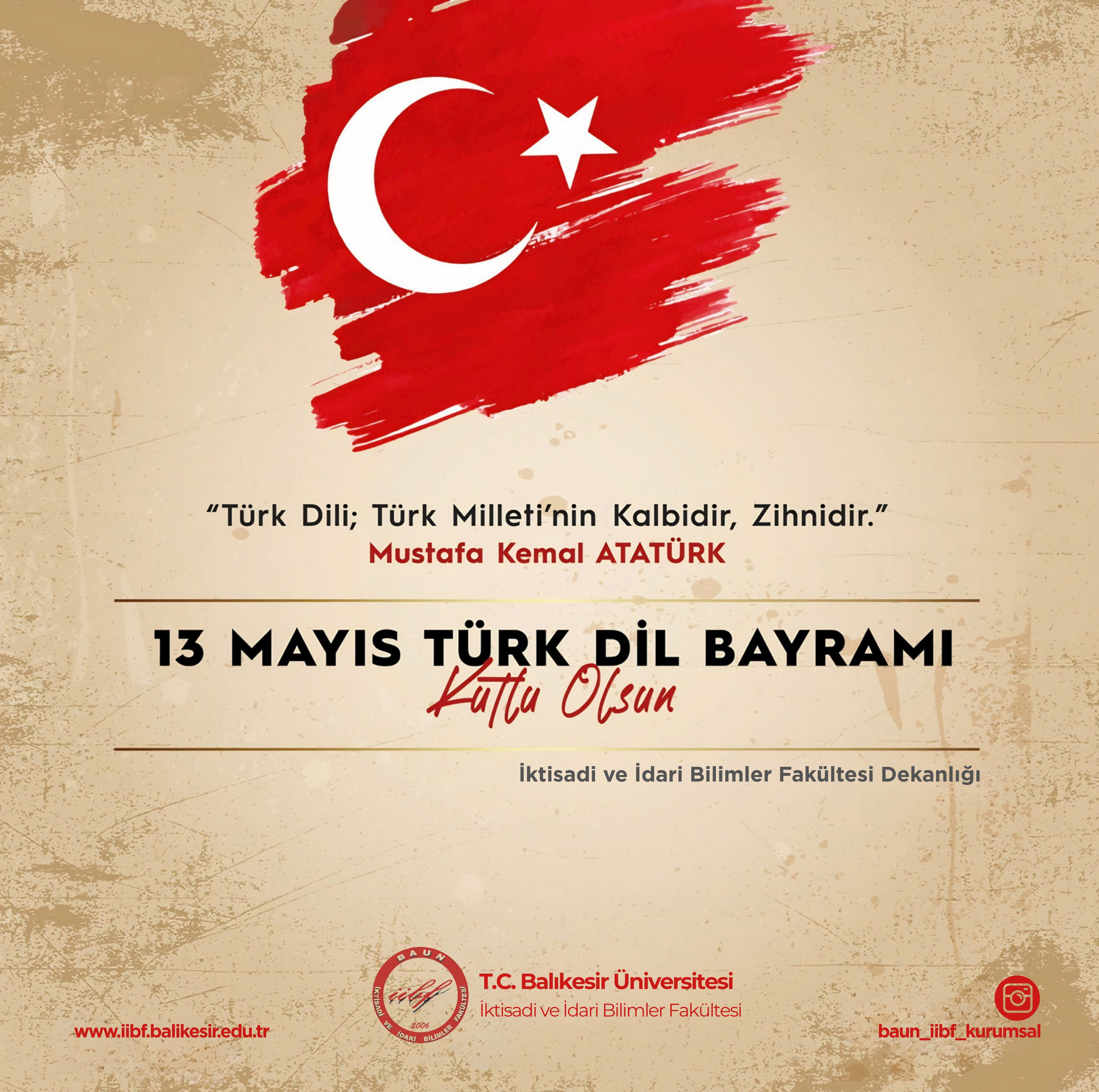 13 Mayıs Türk Dil Bayramı Kutlu Olsun...