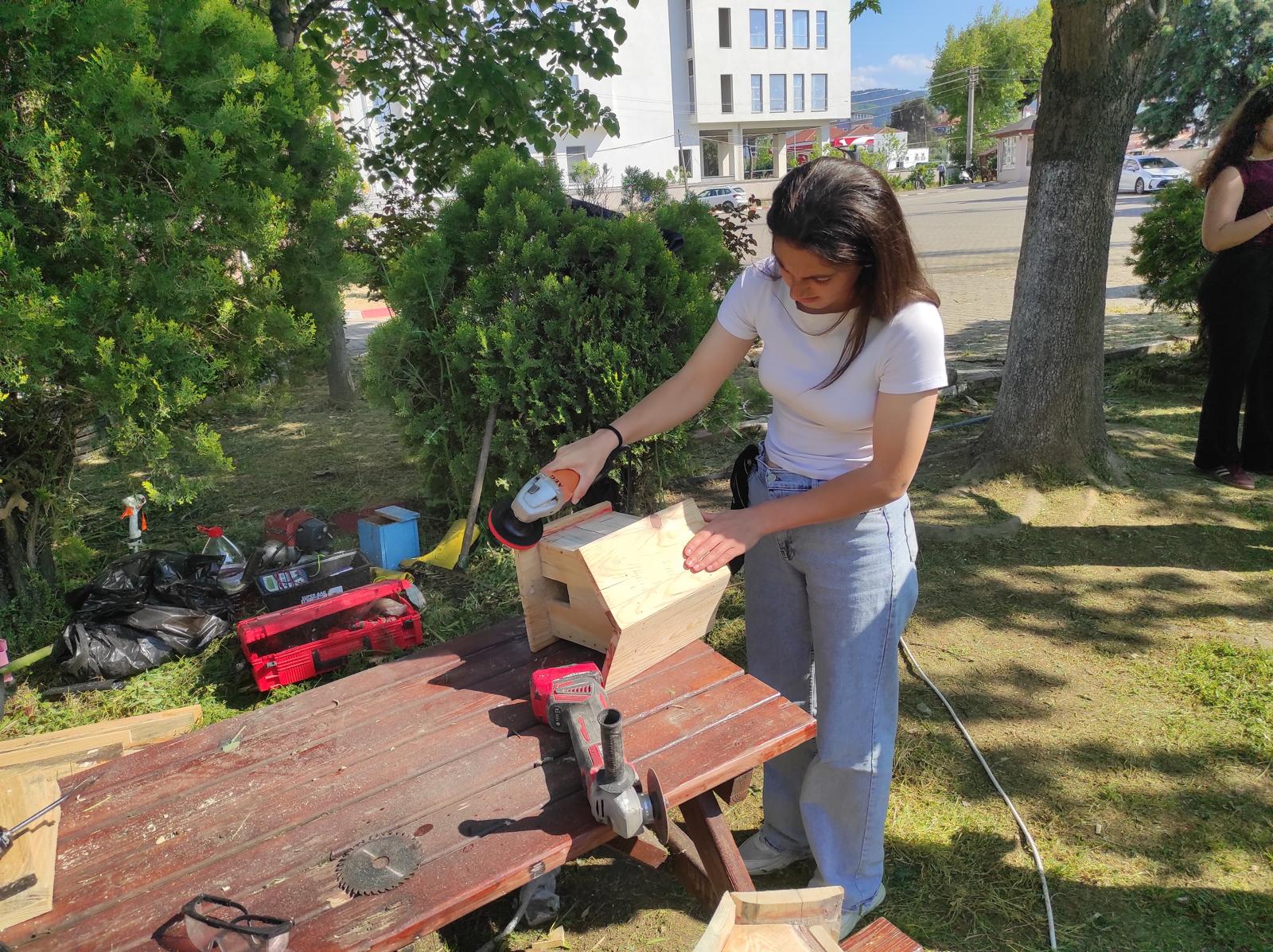 Harita ve Kadastro Programı Öğrencilerinden Kuş Yuvası Yapımı Etkinliği 6