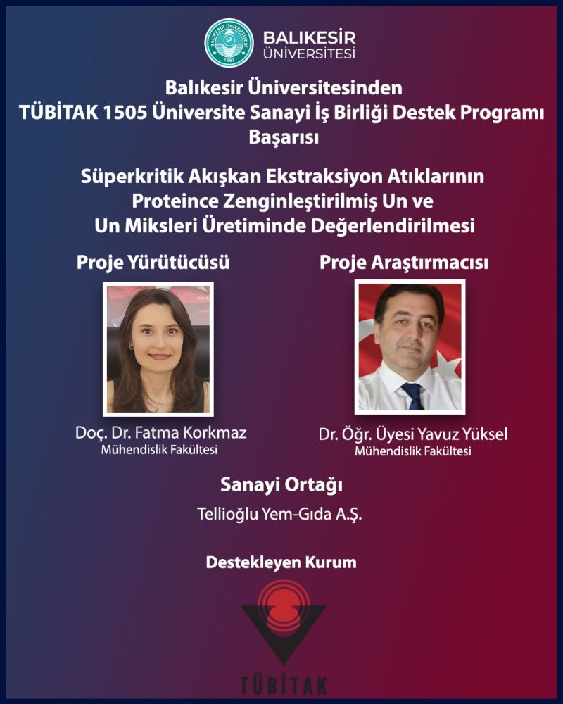 TÜBİTAK 1505 Projesi Başarısı