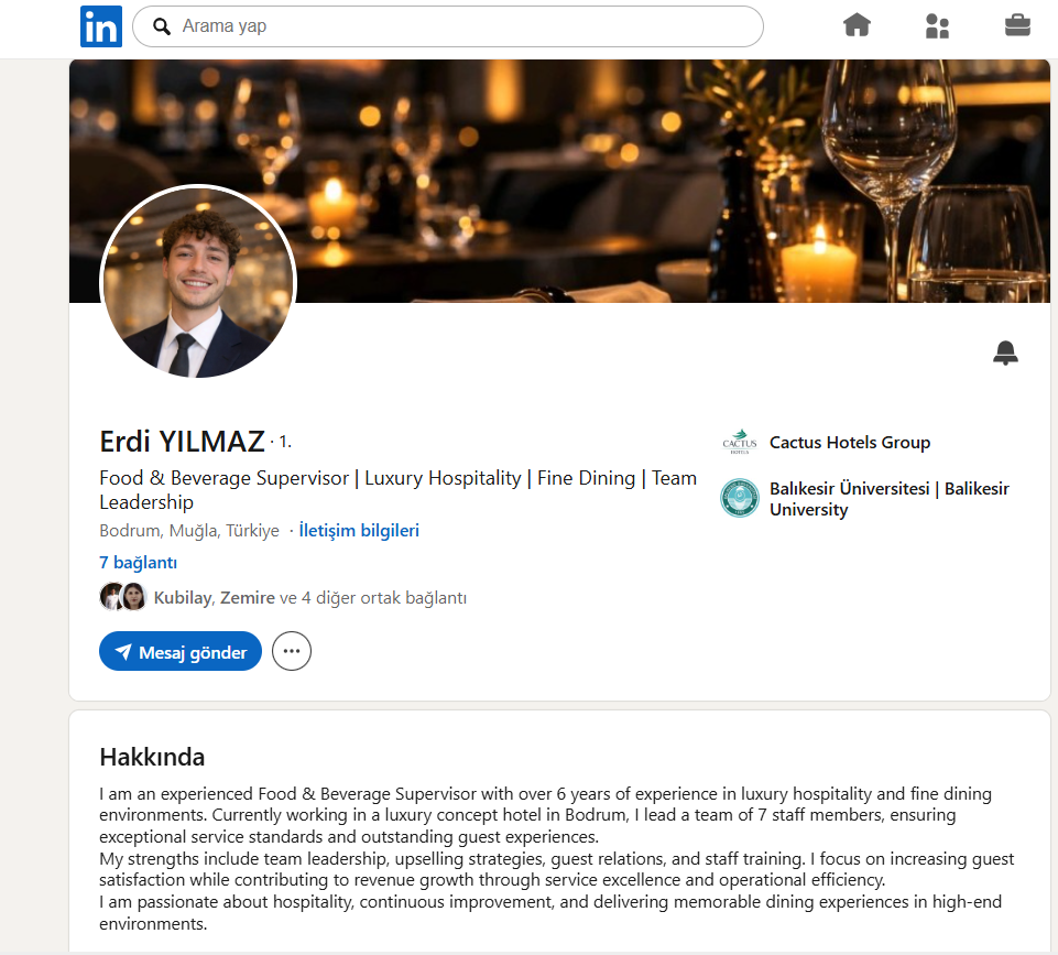 Dijital Özgeçmiş Hazırlama- LinkedIn Profili Oluşturma Uygulaması 2
